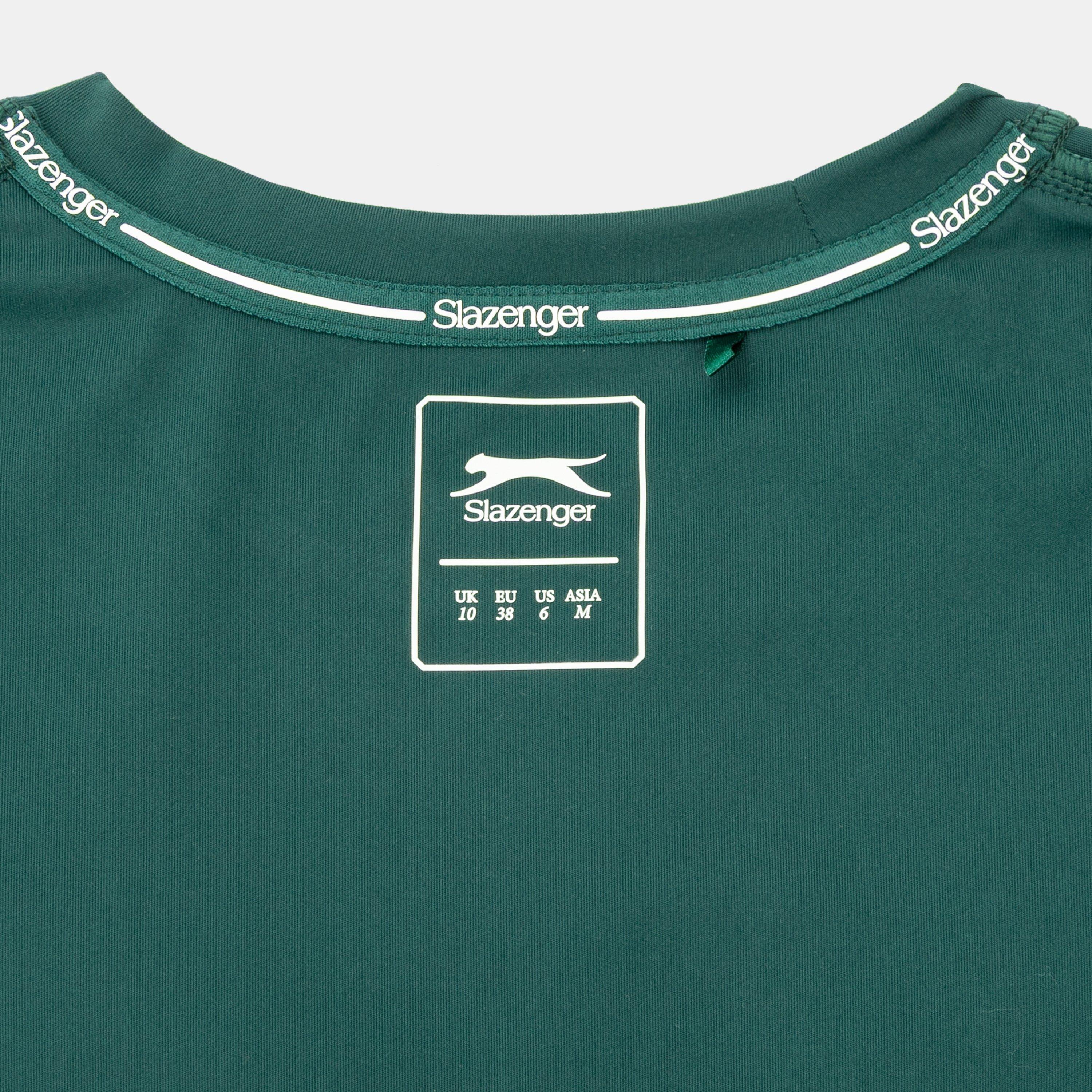 Forest Green - Slazenger - TECH CONTRAST DETAIL TENNIS TEE - 5