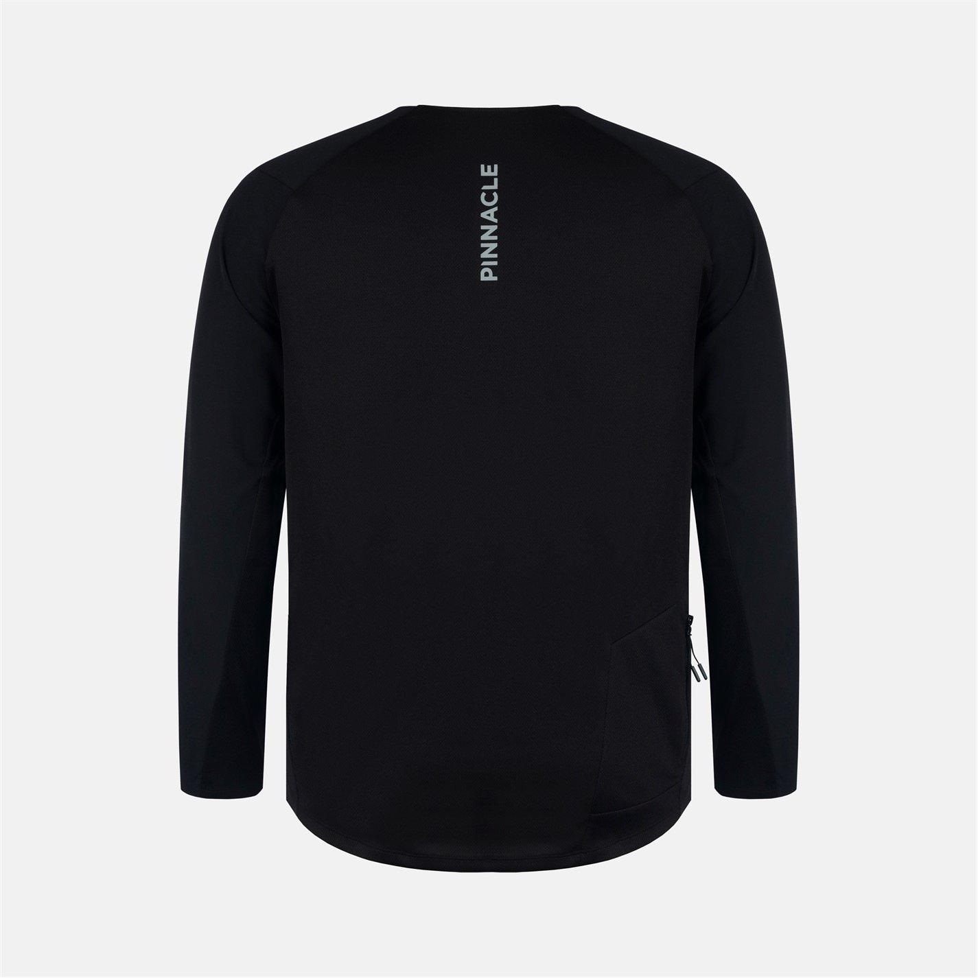 Schwarz/Schwarz - Pinnacle - Long sleeve MTB Jersey - 3
