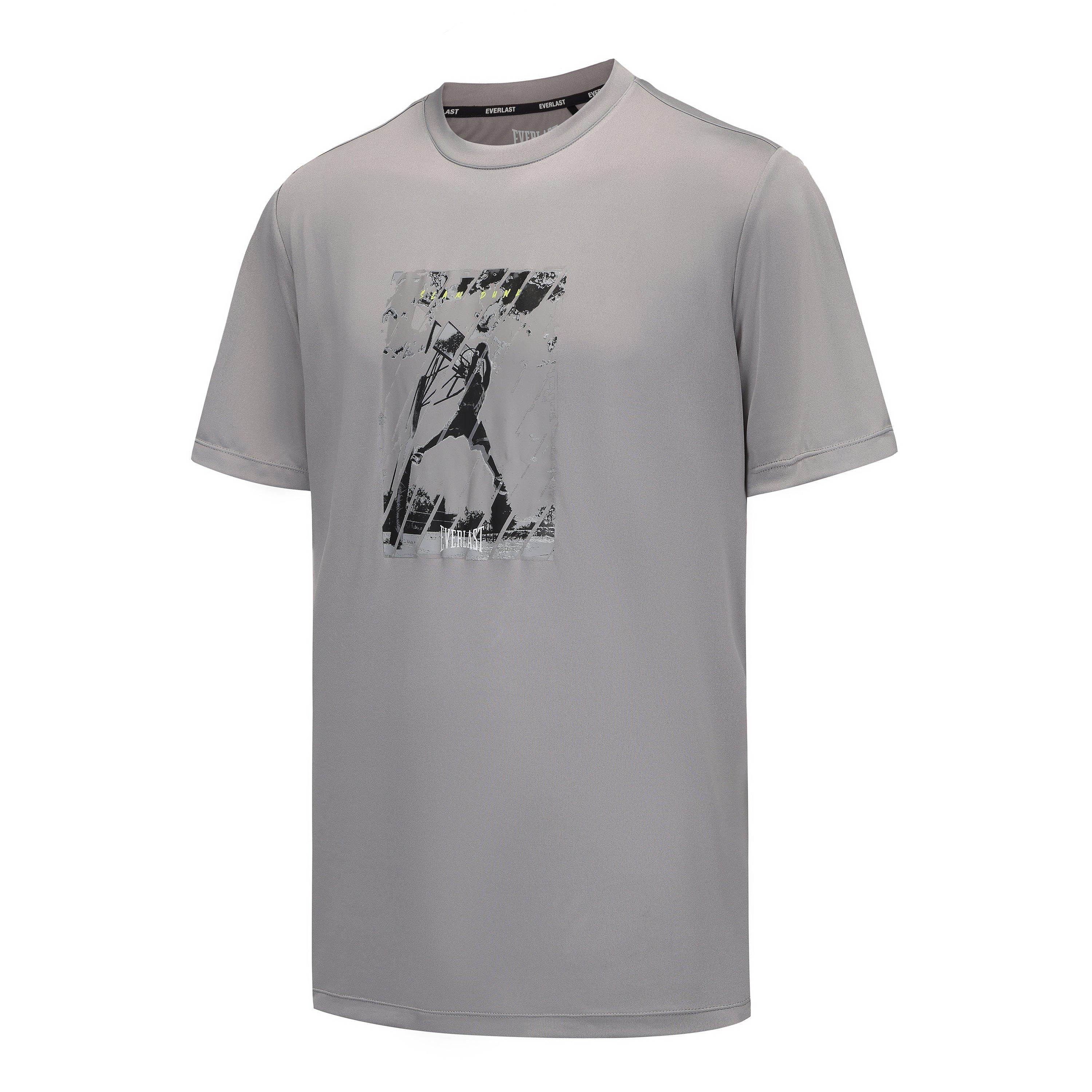 Grau - Everlast - Short Sleeve Performance T-Shirts Mens - 2