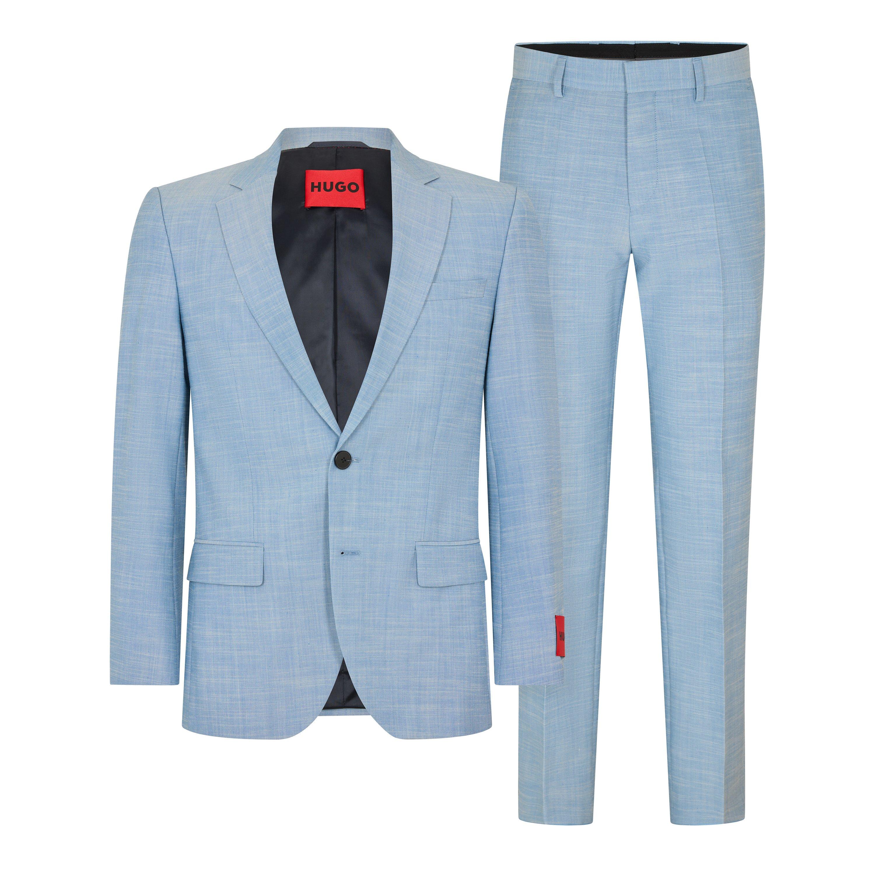 Lgt/Pastel Blue - Hugo - Men's Henry Getlin232 Suit - 1