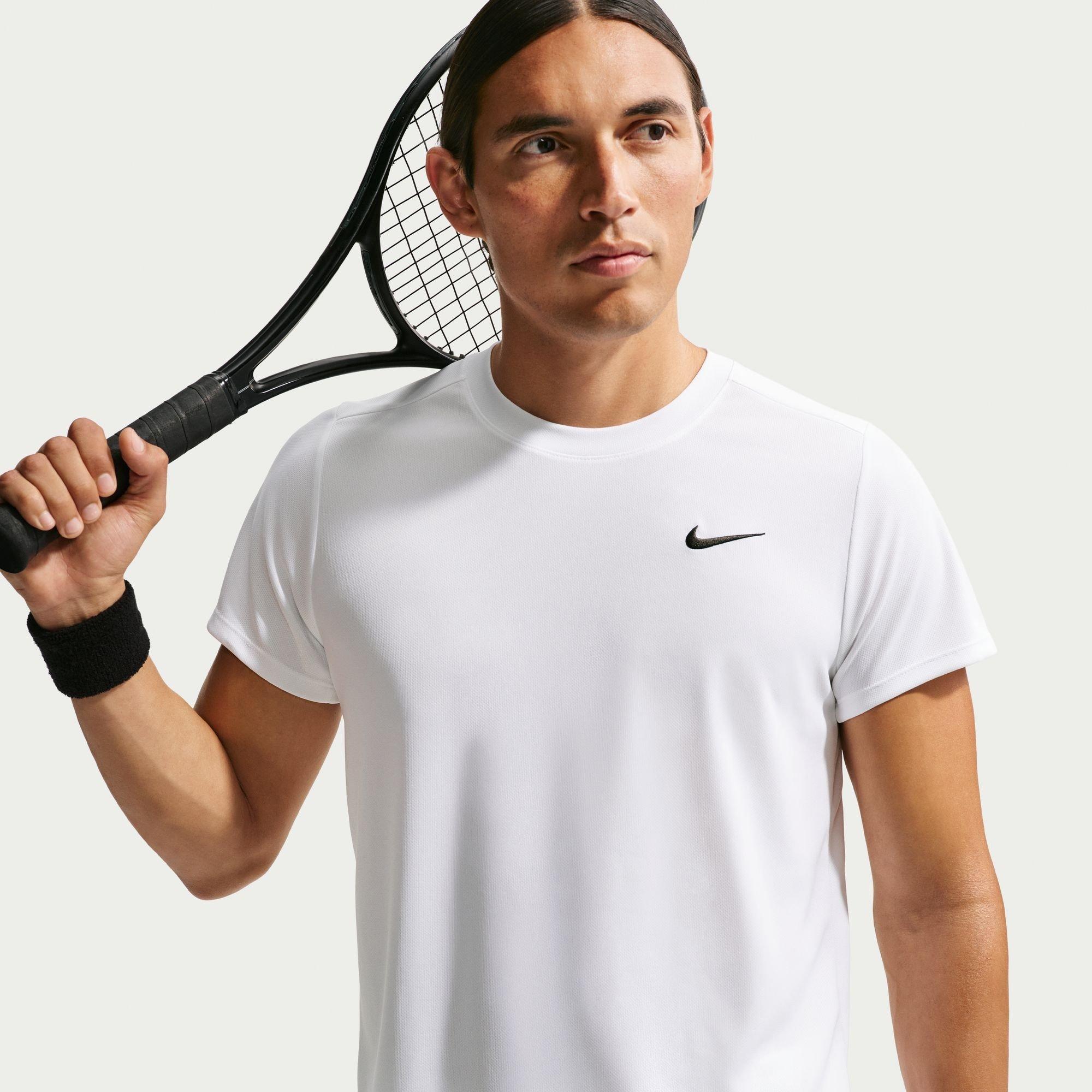 Nike Men's Court Victory Tennis Shirt - White - L