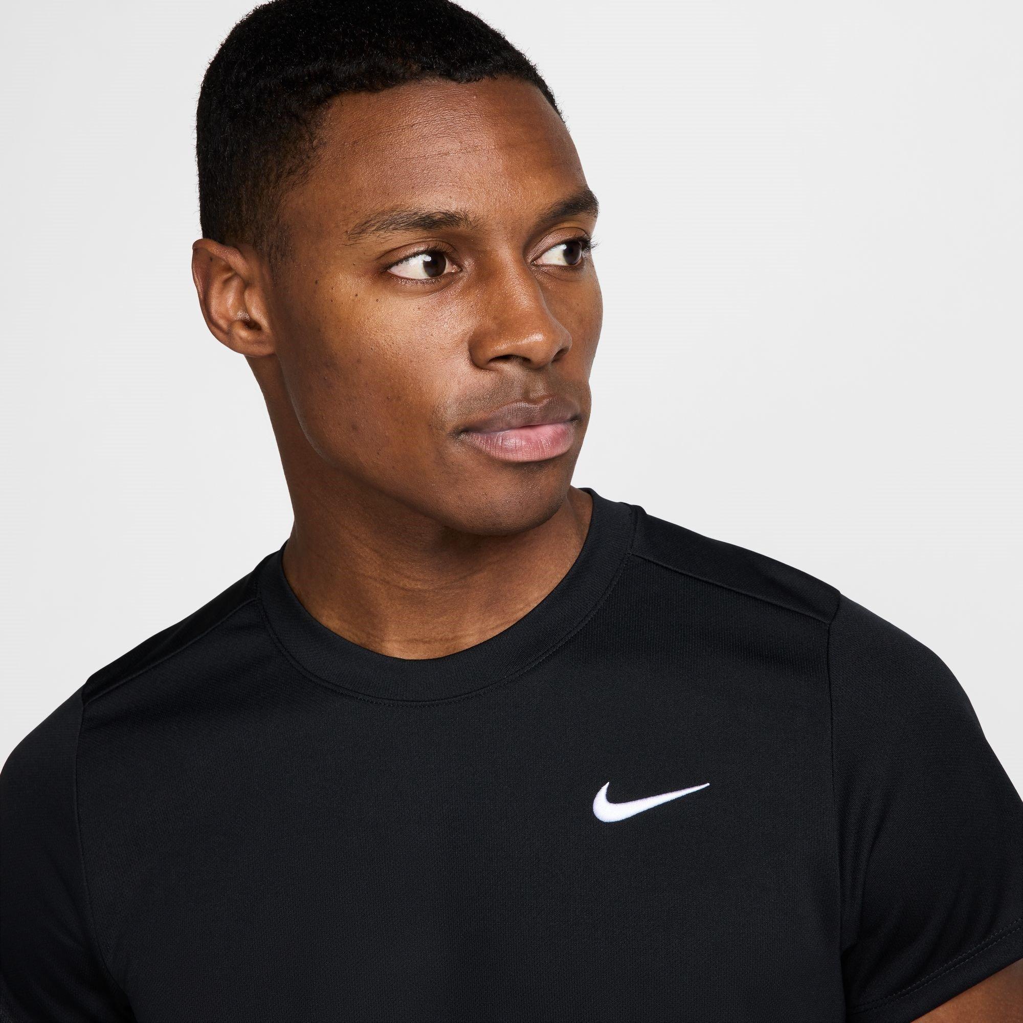 Black/White - Nike - Court Victory Tennis Shirt Mens - 3