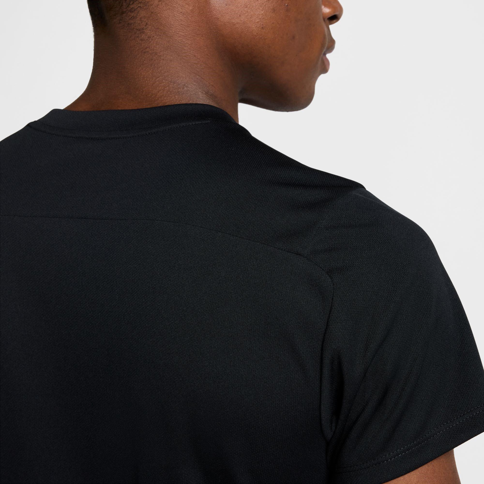 Black/White - Nike - Court Victory Tennis Shirt Mens - 5