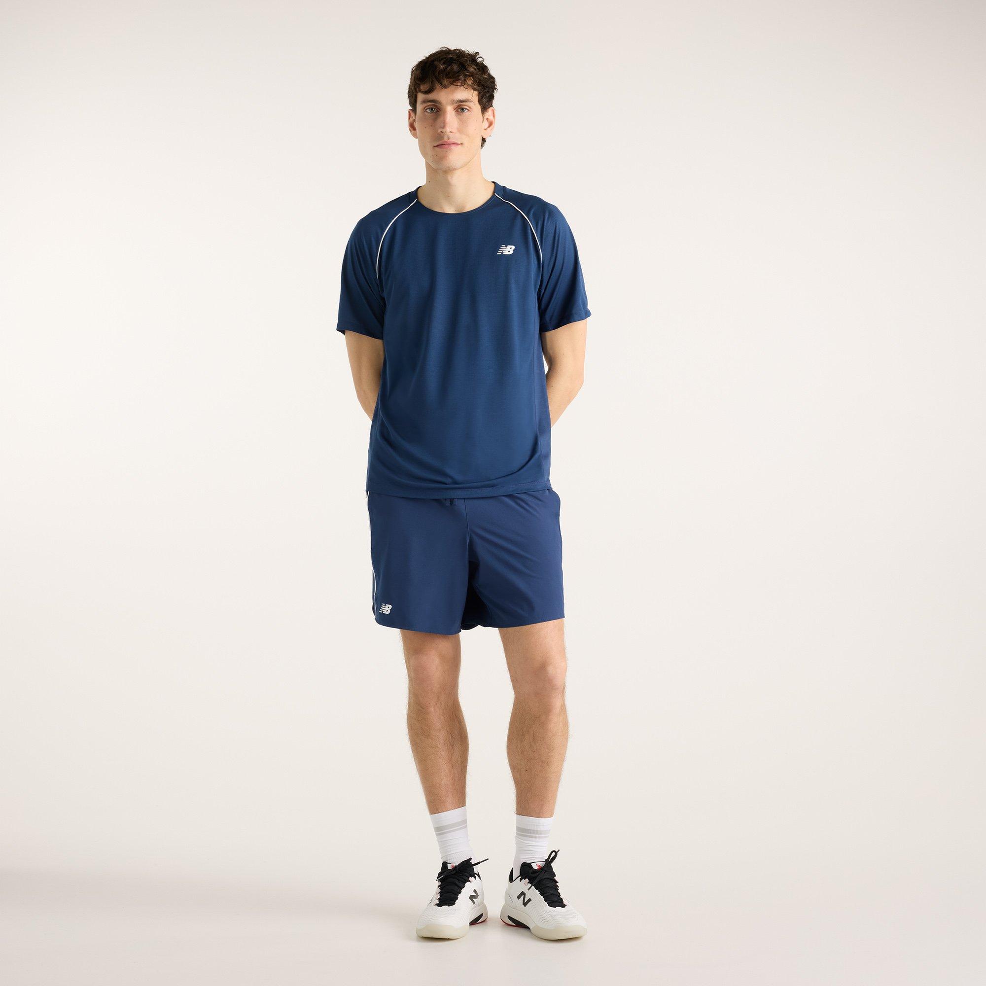 Navy - New Balance - Men's 7" Tennis Shorts - 3