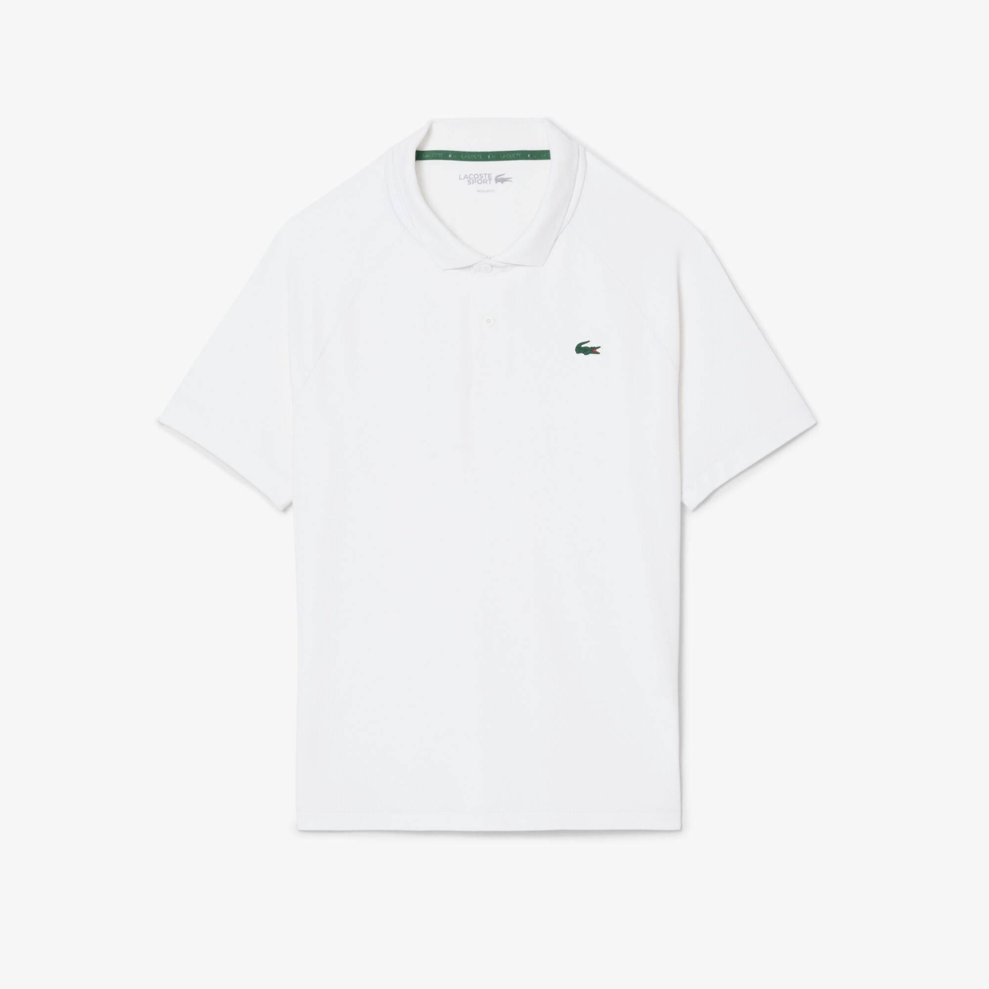 White 001 - Lacoste - Men's Short Sleeve Performance Polo Shirt - 1