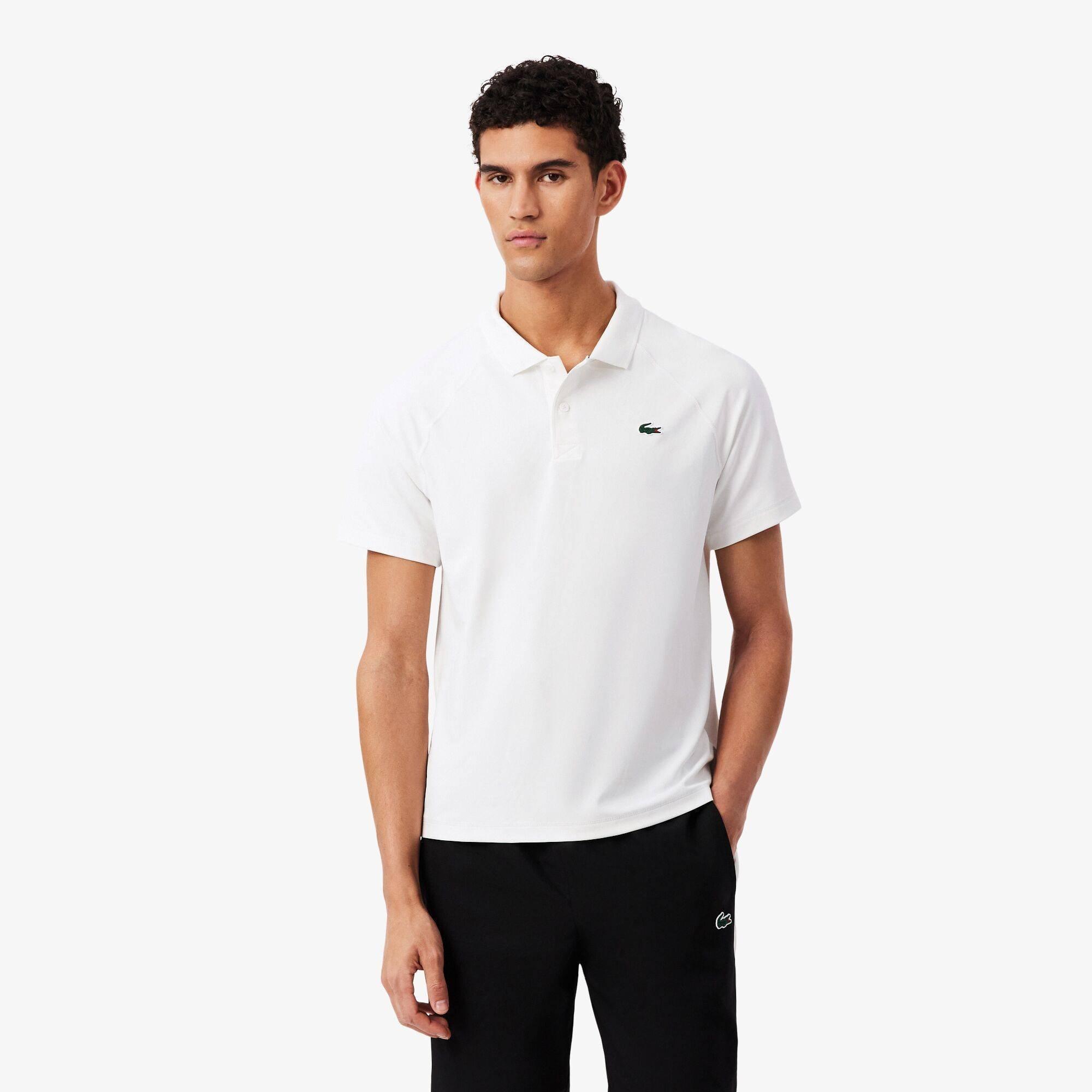 White 001 - Lacoste - Men's Short Sleeve Performance Polo Shirt - 2