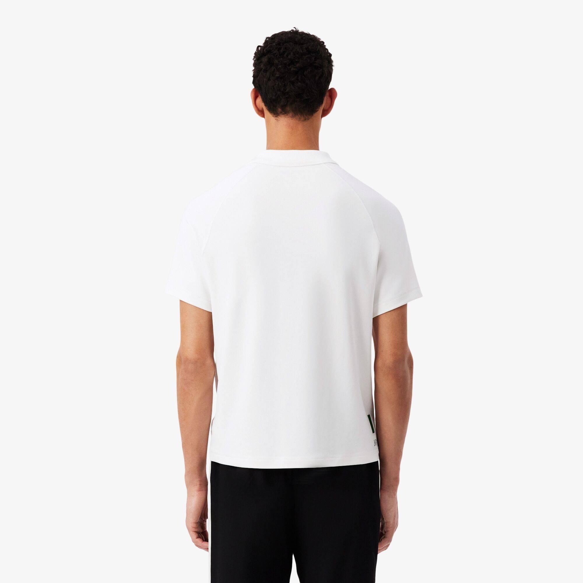 White 001 - Lacoste - Men's Short Sleeve Performance Polo Shirt - 3