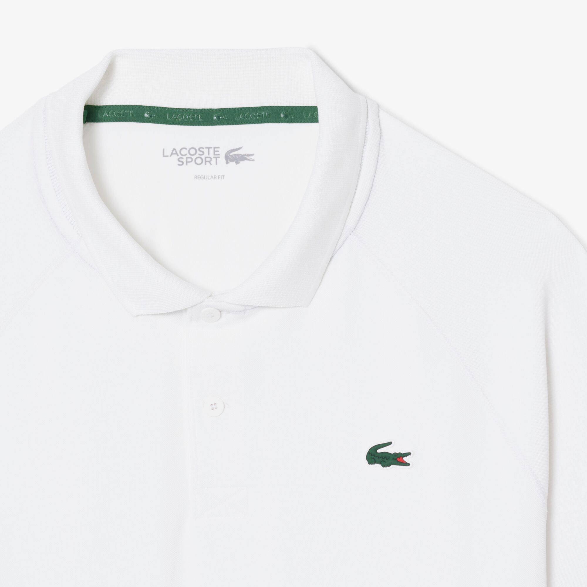 White 001 - Lacoste - Men's Short Sleeve Performance Polo Shirt - 4
