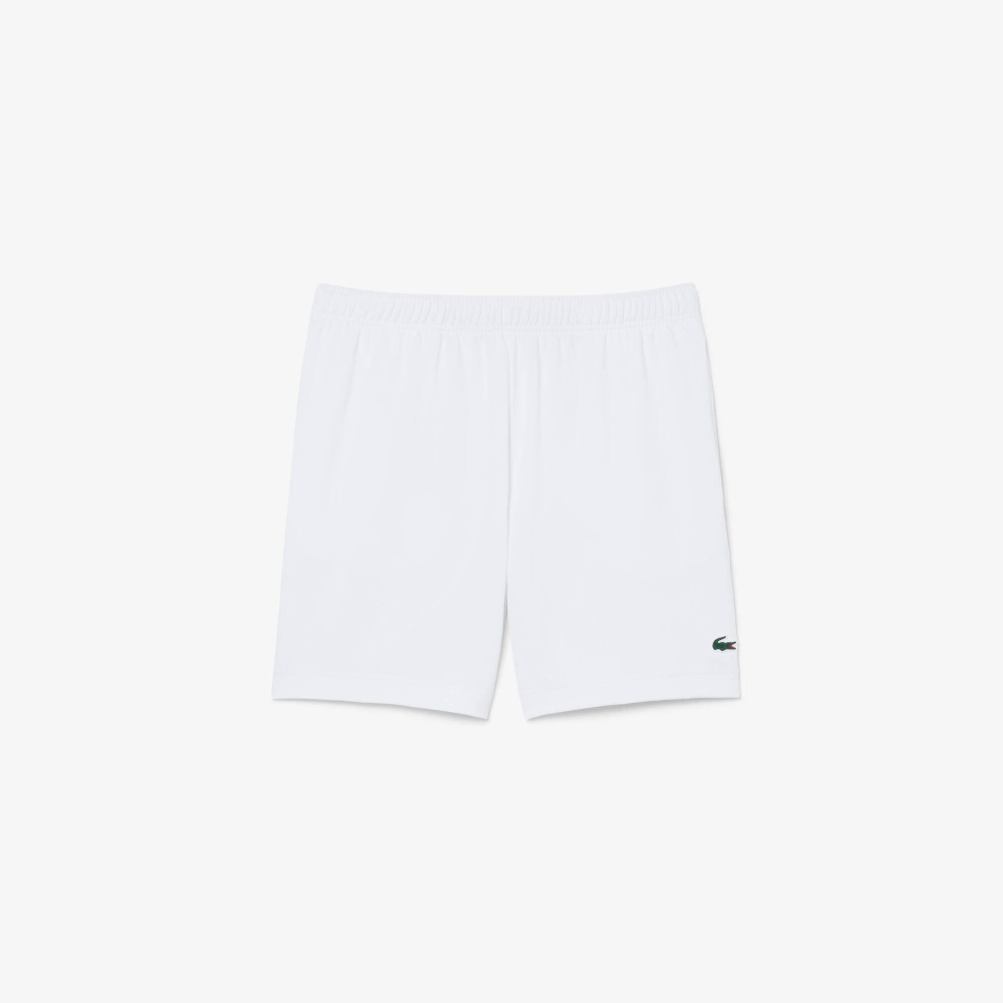 White 001 - Lacoste - Men's Tech Performance Tennis Shorts - 1