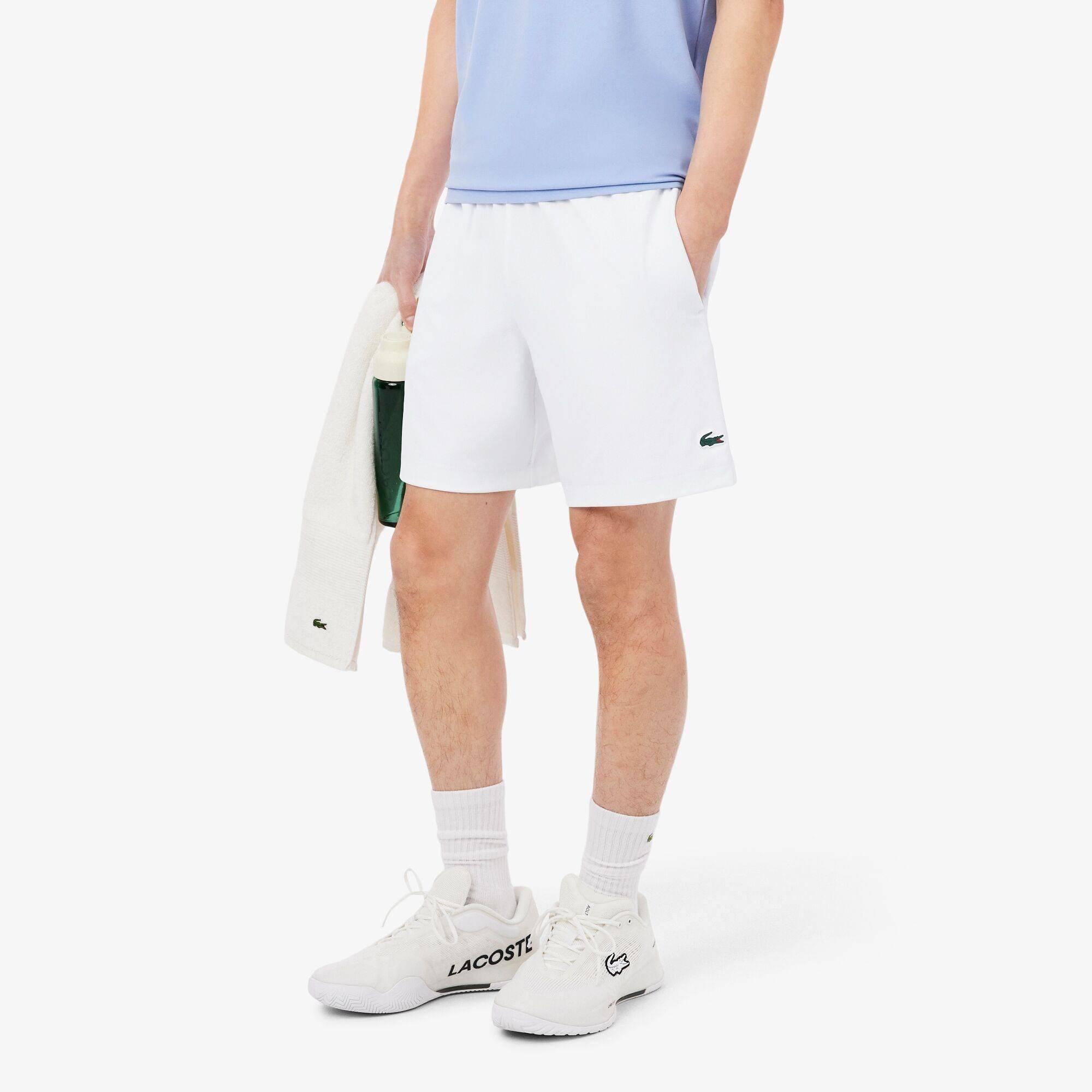 White 001 - Lacoste - Men's Tech Performance Tennis Shorts - 2