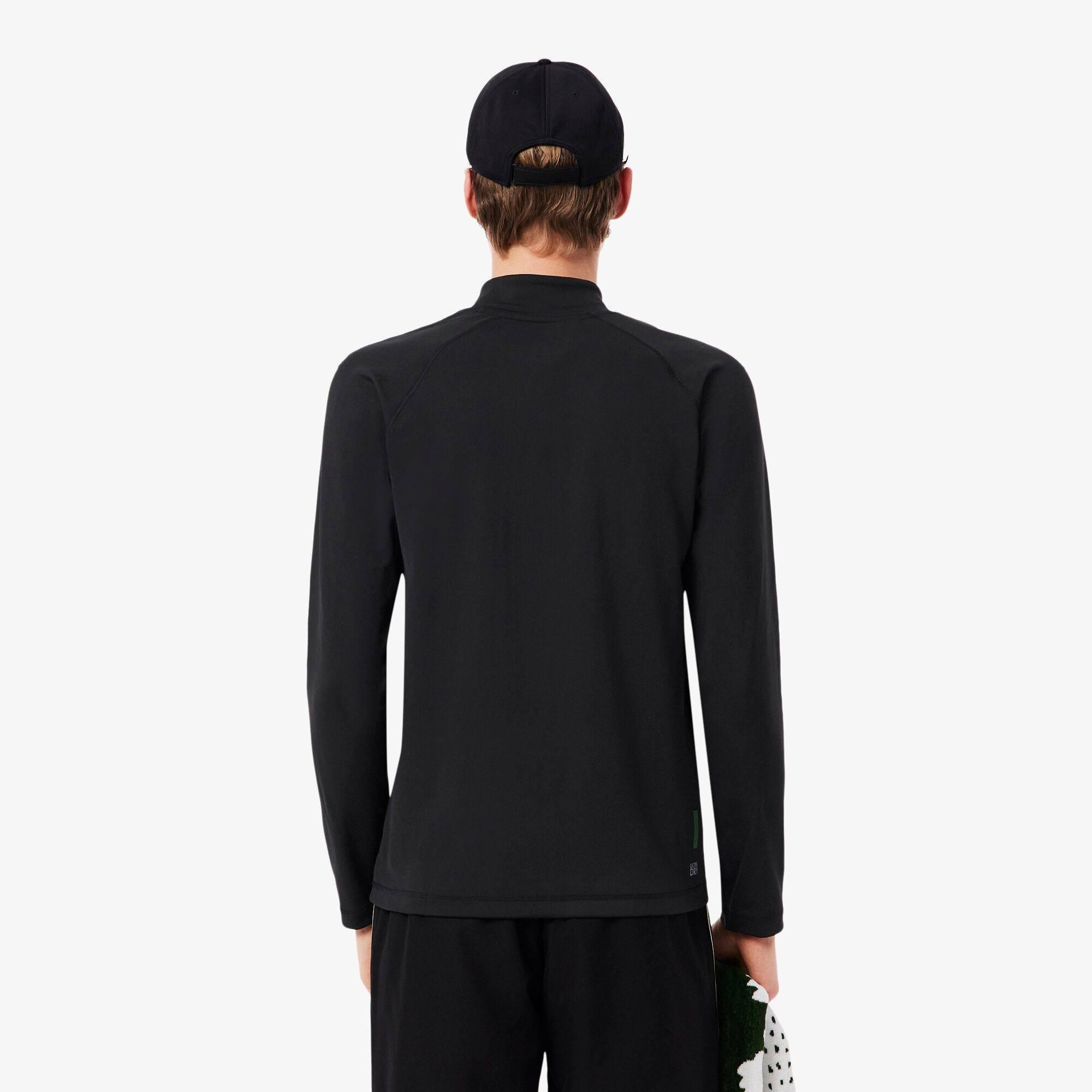 Black 031 - Lacoste - Lacoste Tech 1/4 Zip Sn64 - 3