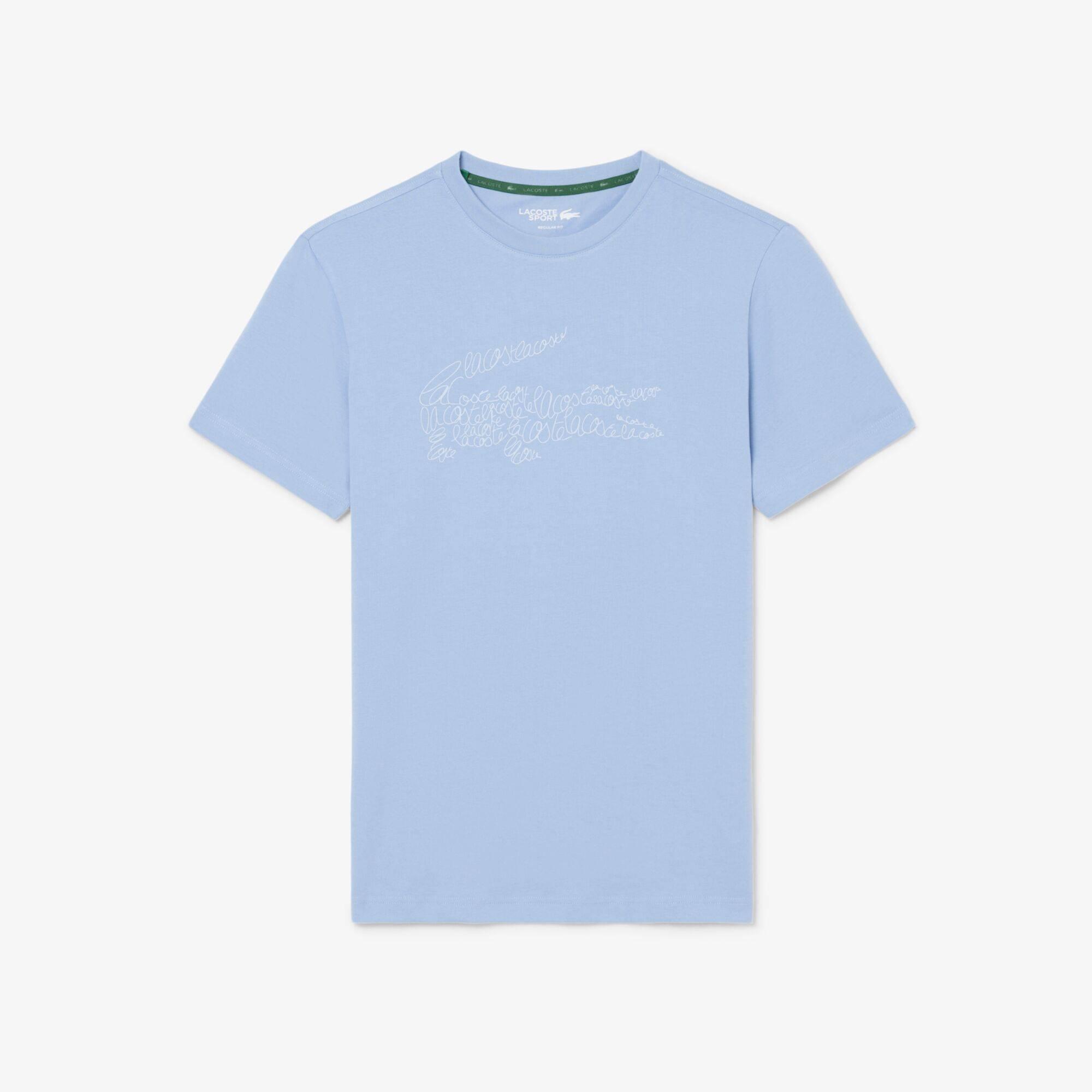 Blue 49Y - Lacoste - Men's Short Sleeve Performance T-Shirt - 1