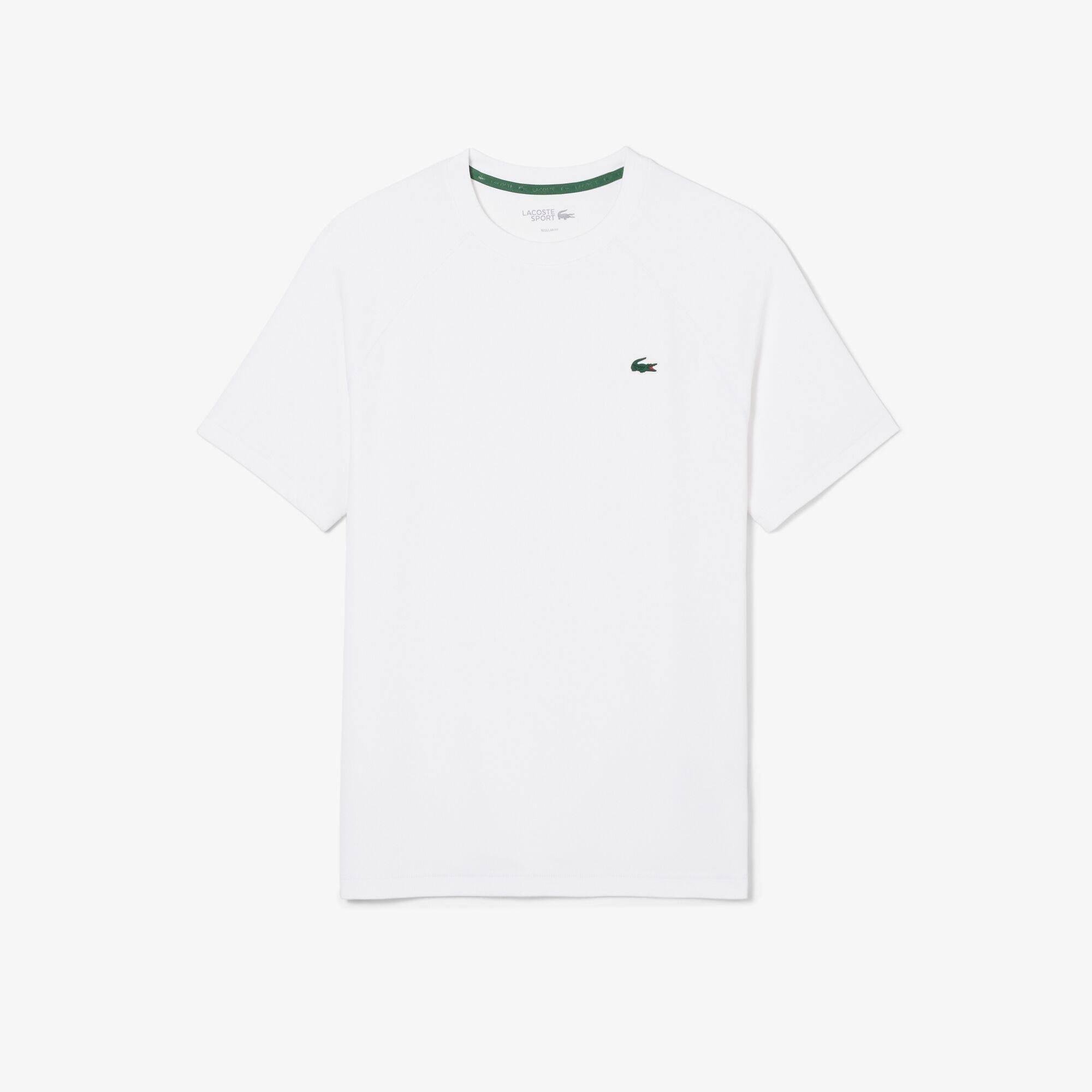 Lacoste Men's White 001 Short Sleeve Performance T-Shirt - M