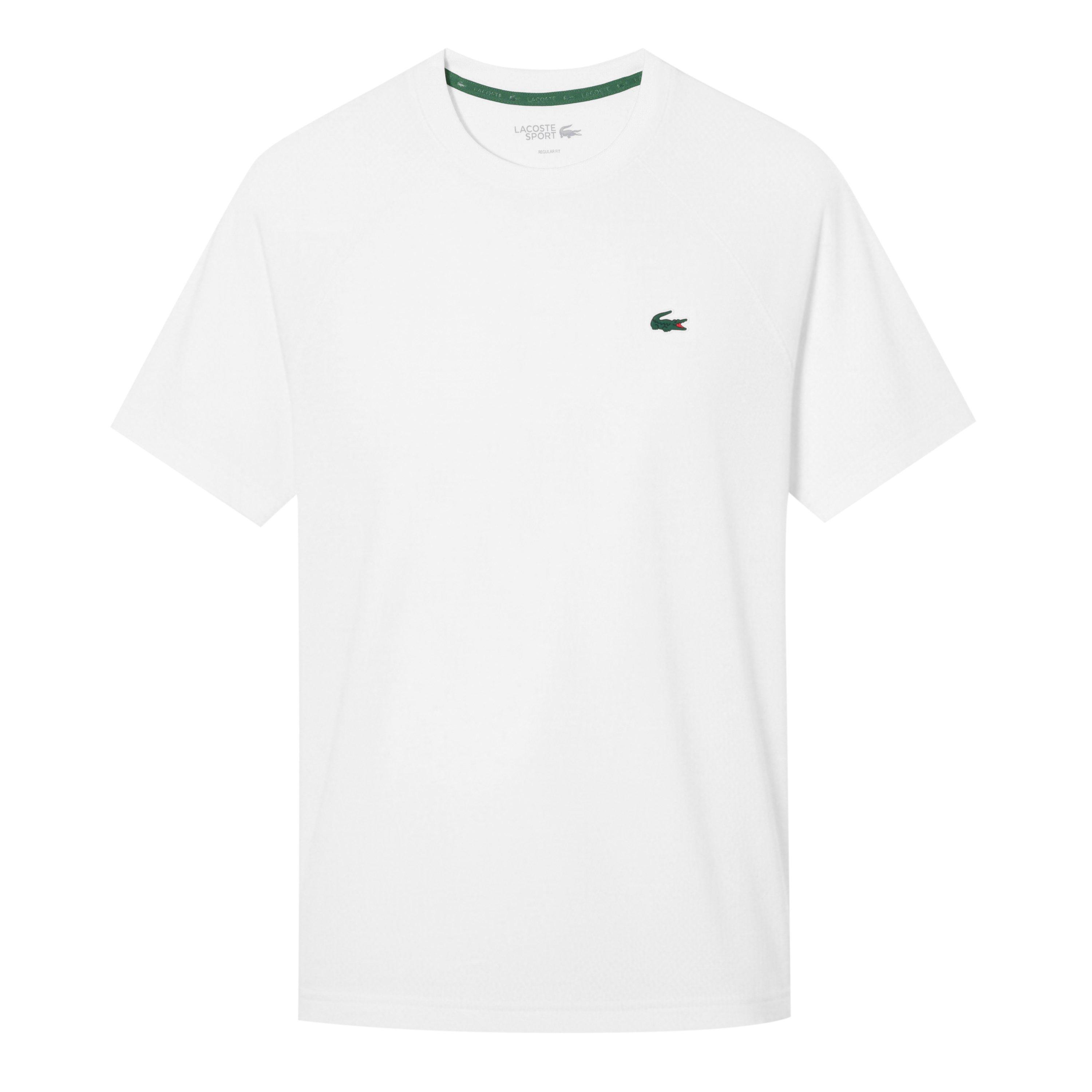 White 001 - Lacoste - Men's Short Sleeve Performance T-Shirt - 1