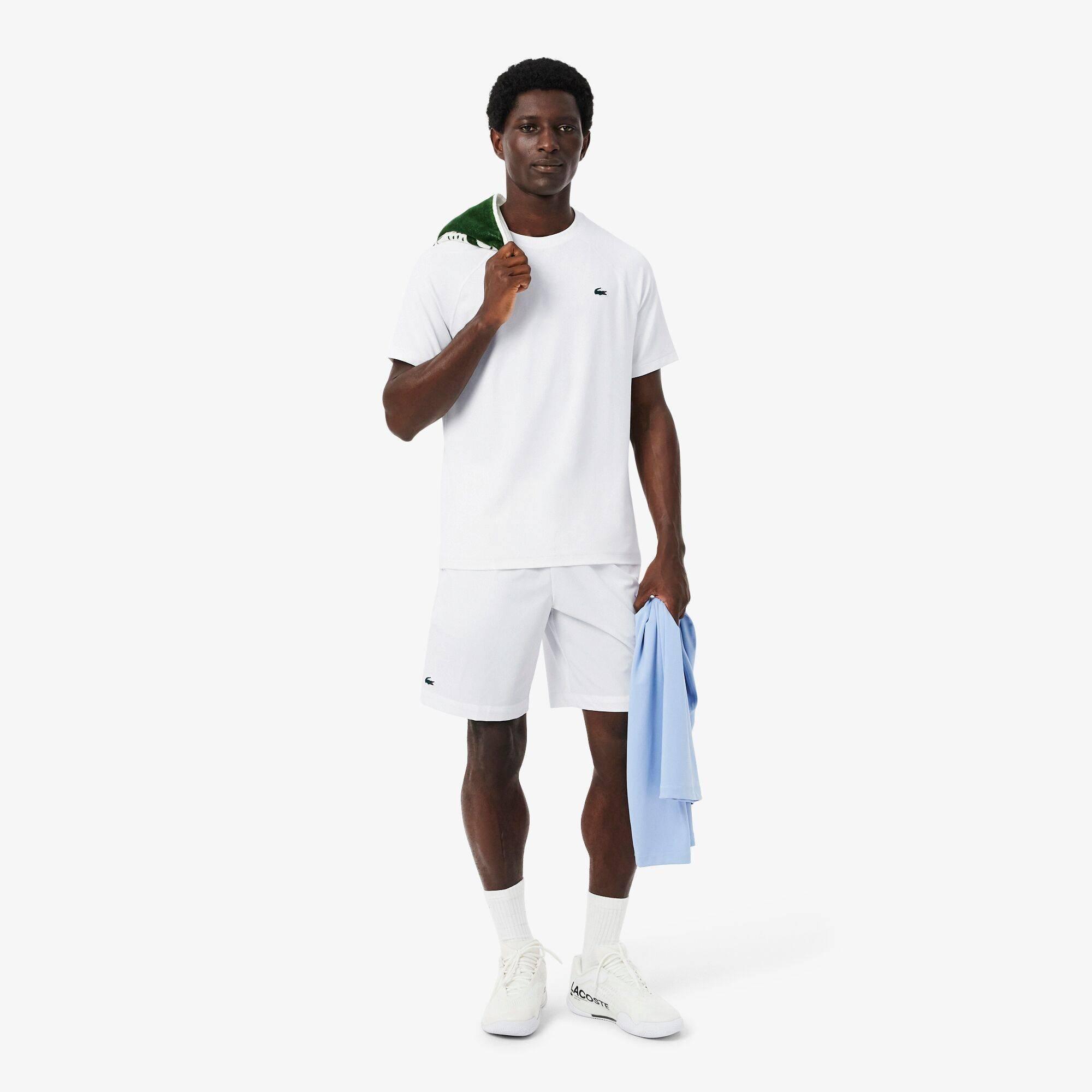 White 001 - Lacoste - Men's Short Sleeve Performance T-Shirt - 7