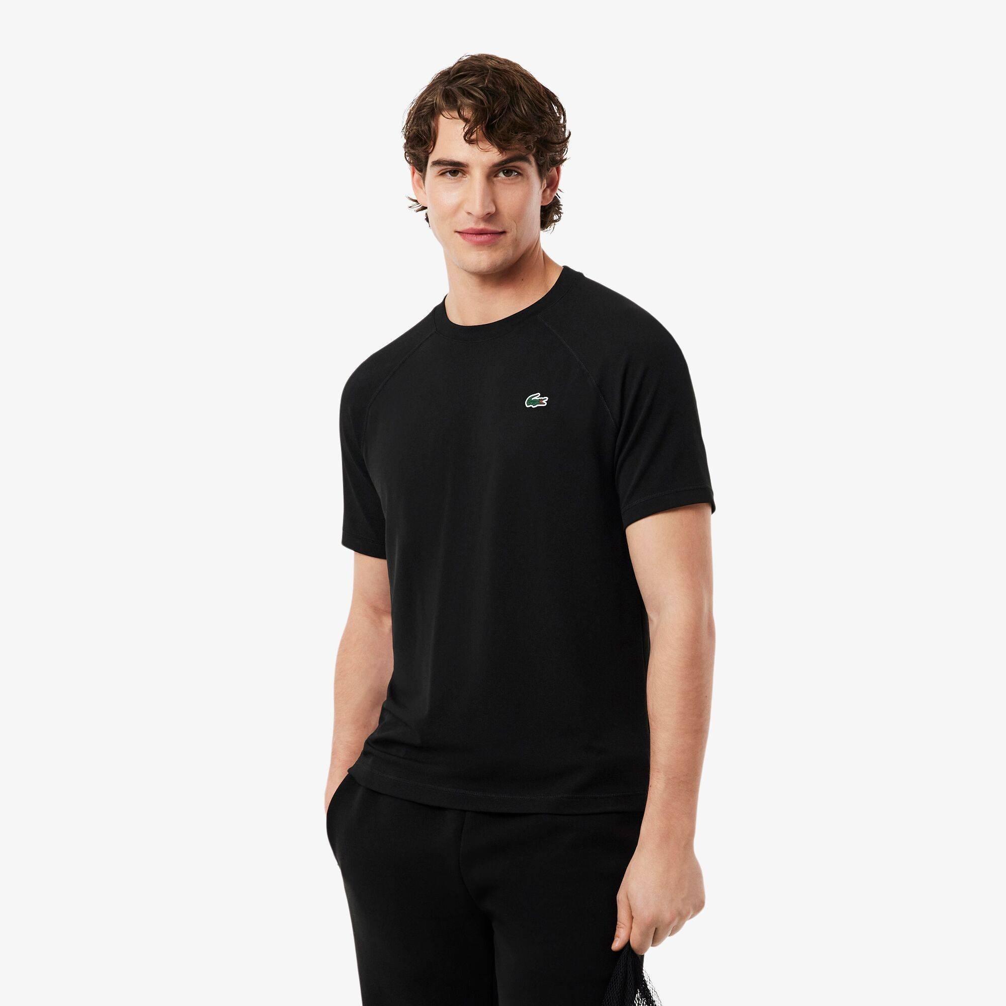 Black 031 - Lacoste - Men's Short Sleeve Performance T-Shirt - 3