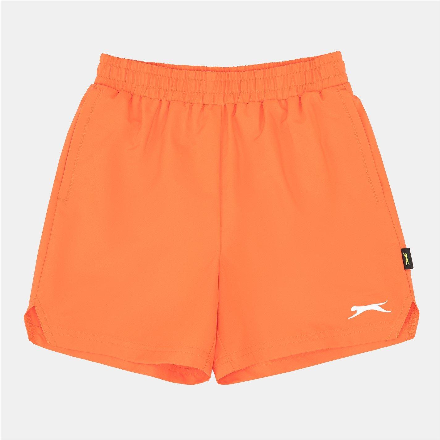 Slazenger Boys Court Shorts Junior - Orange - 11-12 Yrs