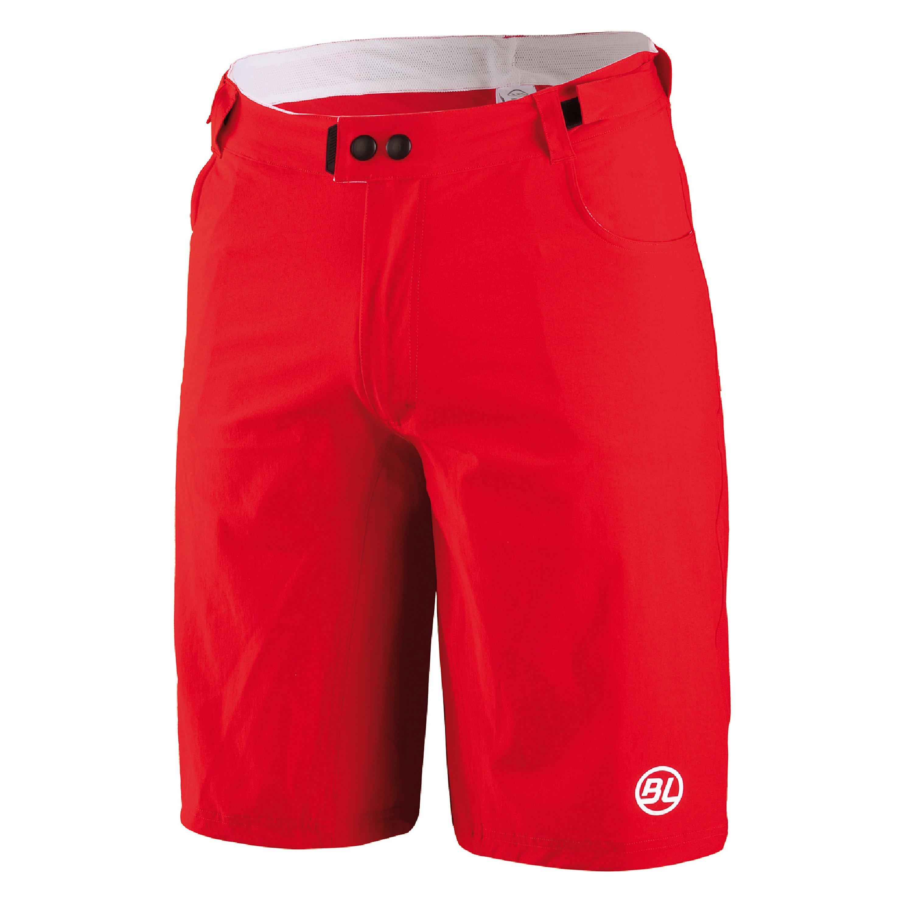 Bicycle Line Men's Ostiglia Baggy Knee Length MTB Shorts - Red