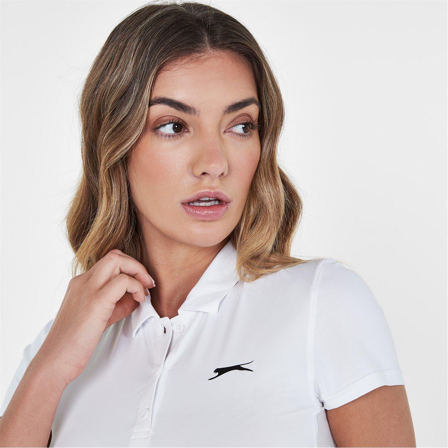 White - Slazenger - Court Polo Shirt Womens - 4