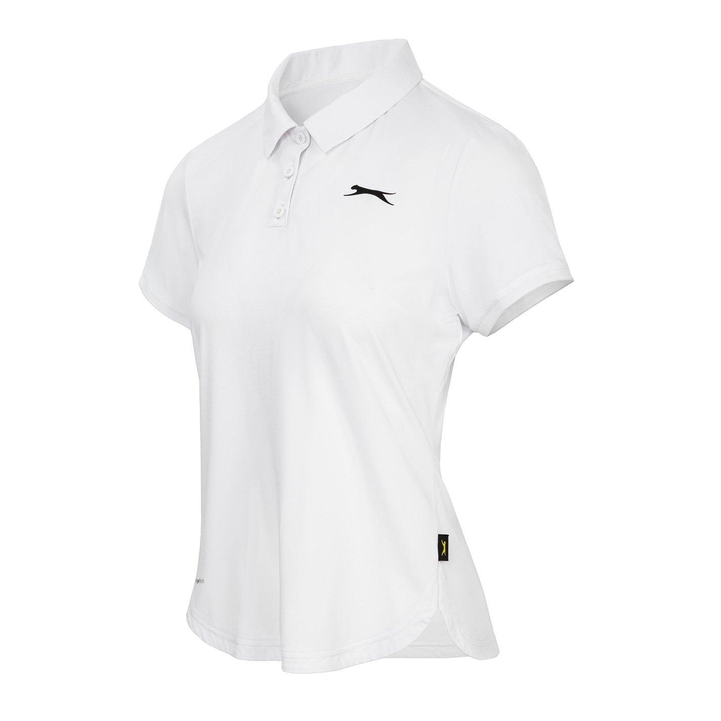 White - Slazenger - Court Polo Shirt Womens - 7
