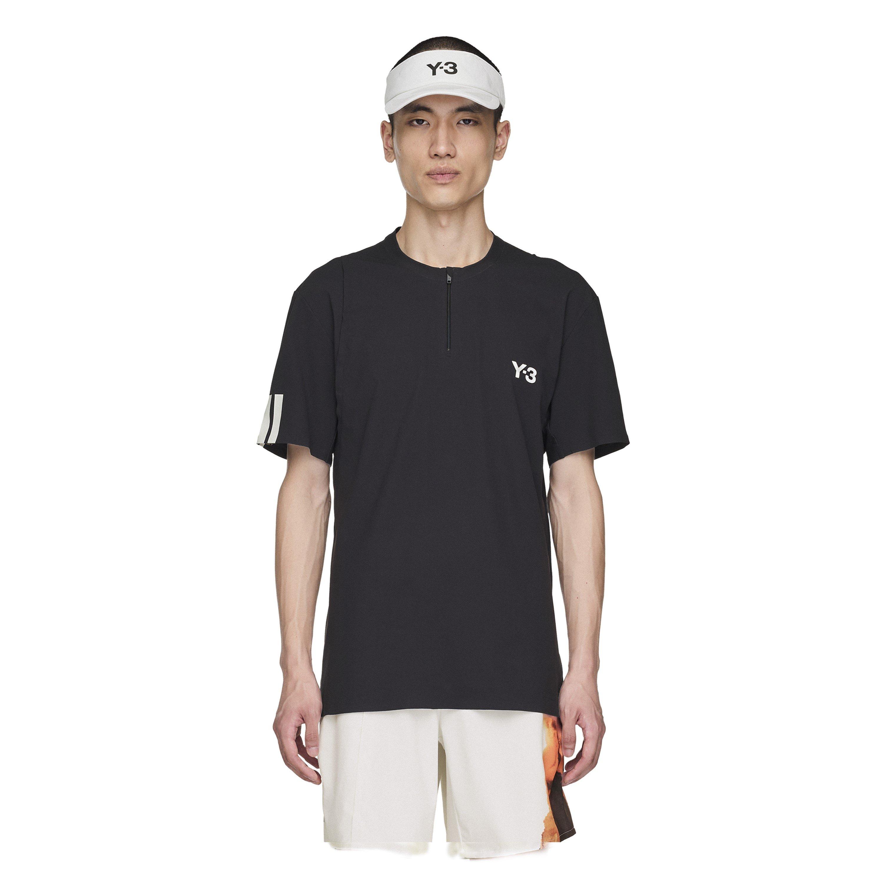 Black - Y3 - Tennis Pro FreeLift Zip Tee - 3