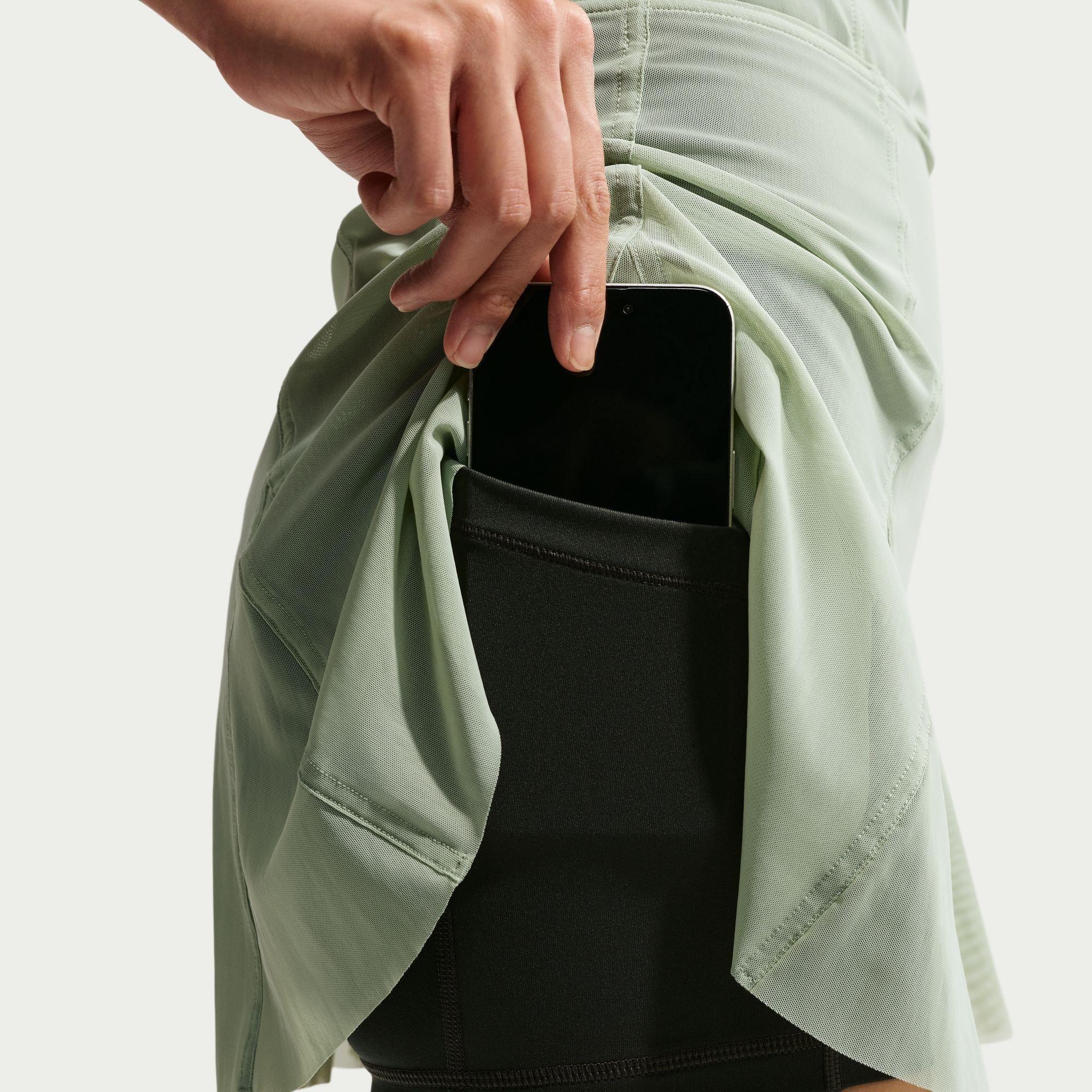 Steam/Black - Nike - Women's Performance Tennis Skirt - 6