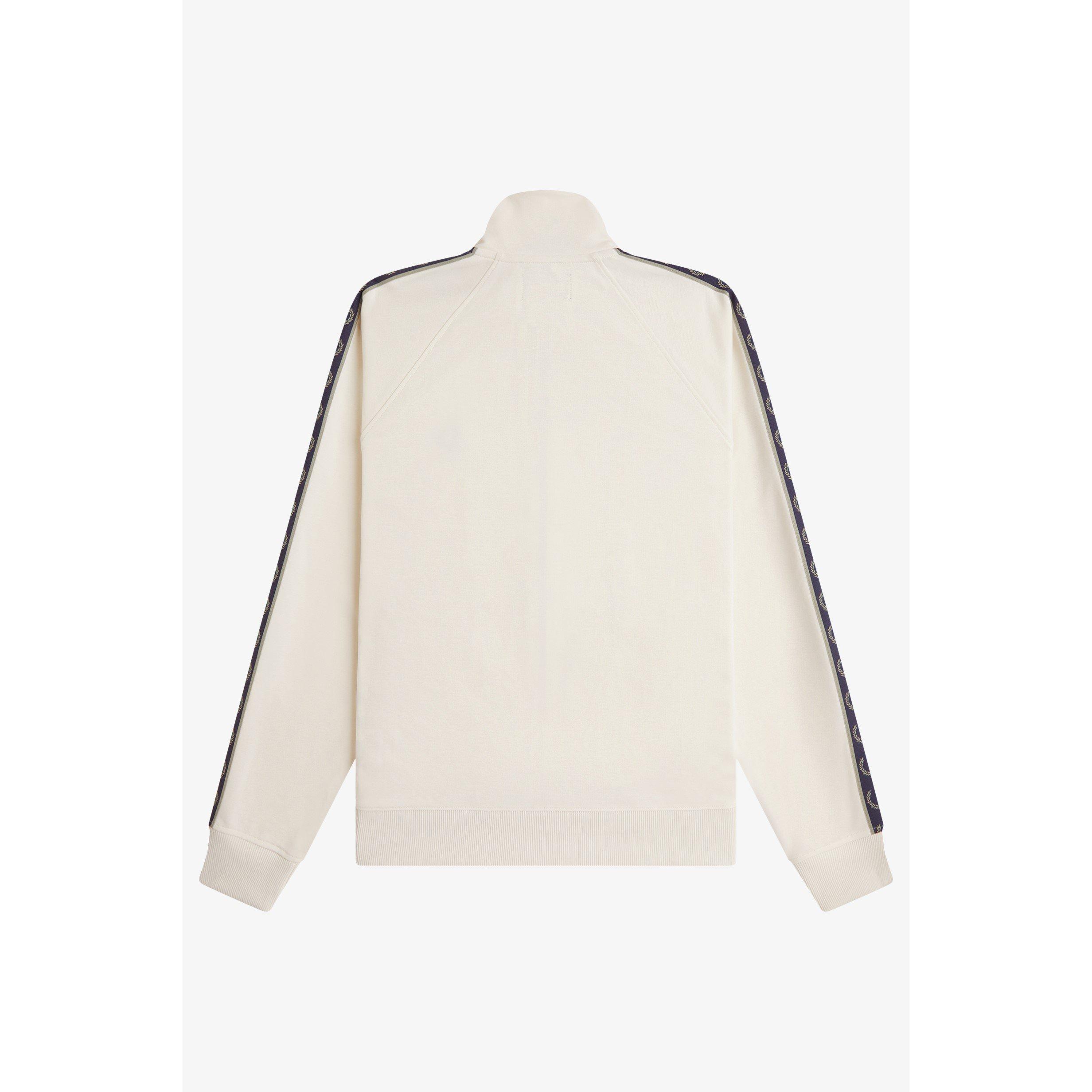 Ecru 170 - Fred Perry - Mens Tape Poly Tracksuit Top - 2