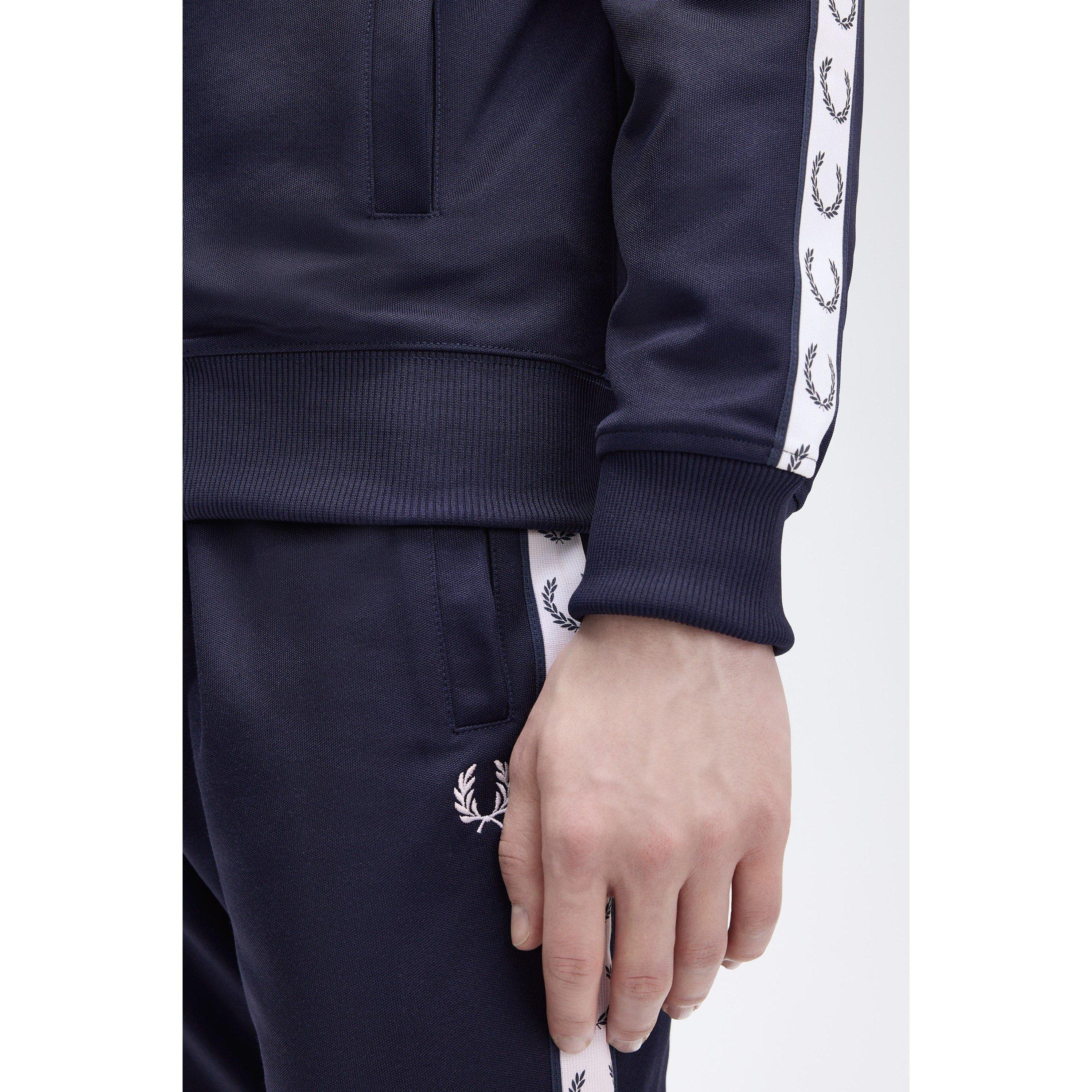 Carbon Blue 885 - Fred Perry - Men's Tape Poly Tracksuit - 2