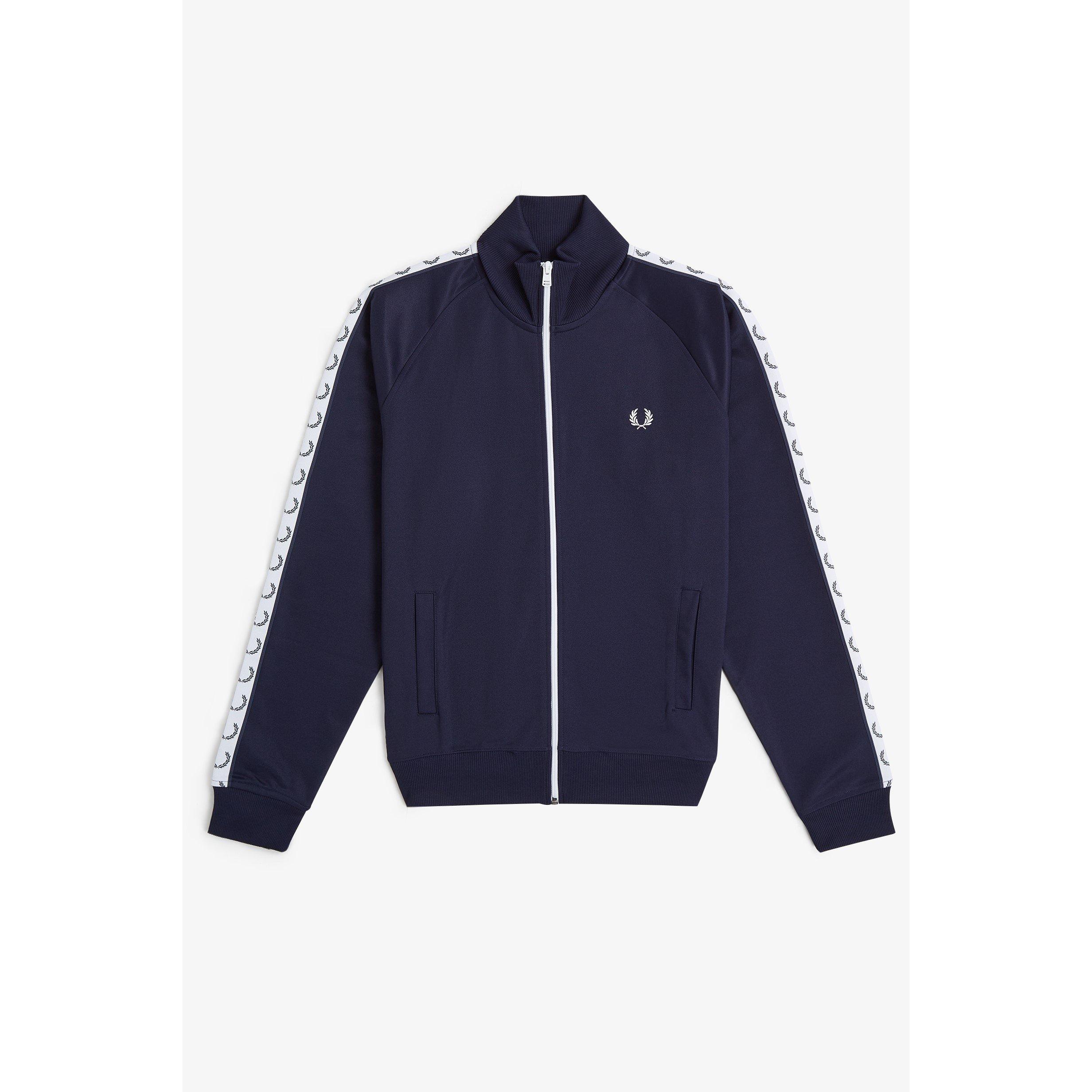 Carbon Blue 885 - Fred Perry - Men's Tape Poly Tracksuit - 5