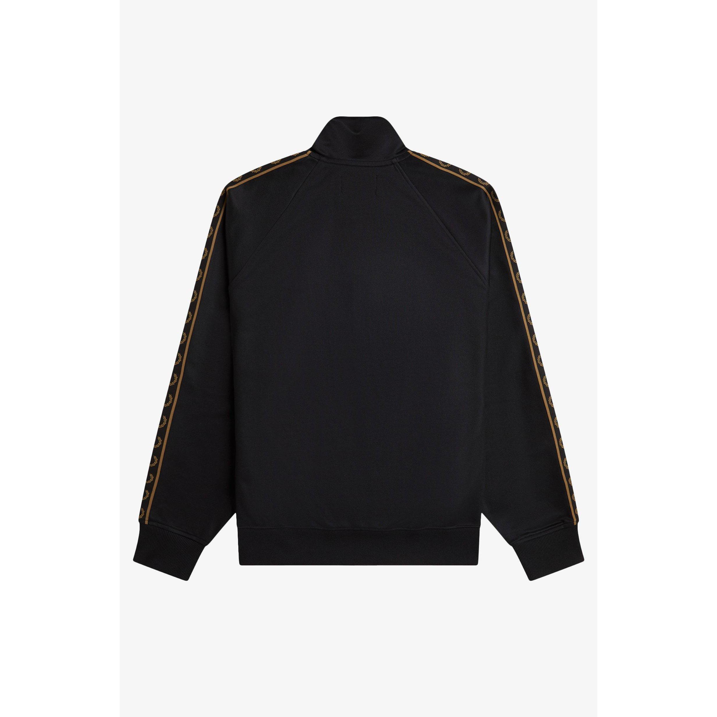 Black/Shade S77 - Fred Perry - Mens Tape Poly Tracksuit Top - 2
