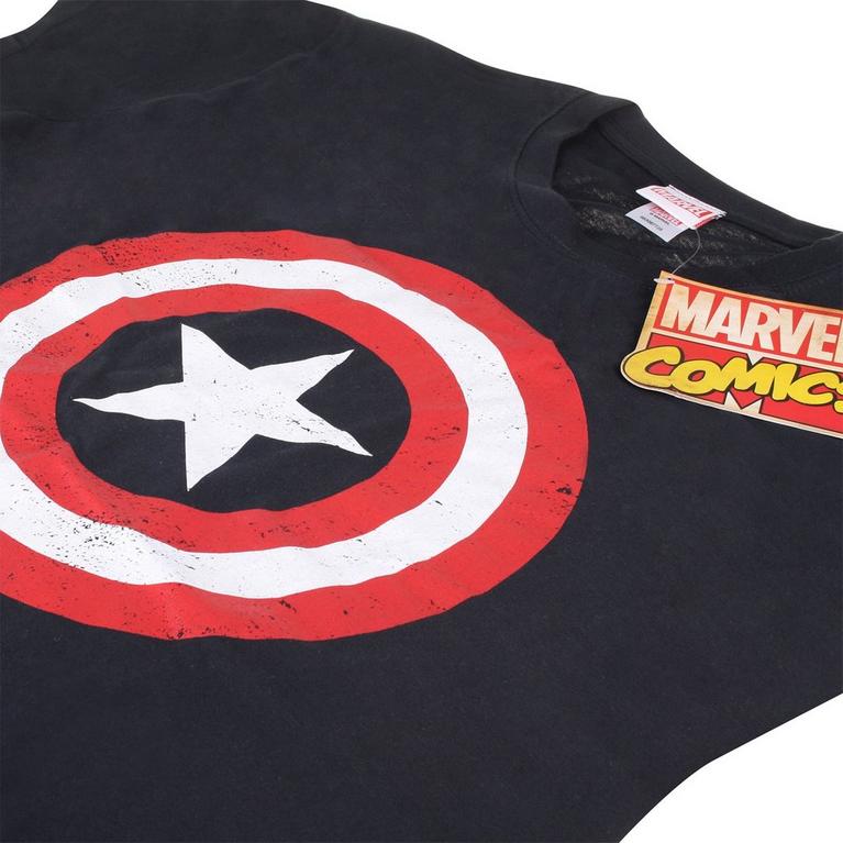 Cpt America - Marvel Comics - Comme Des Garçons Comme Des Garçons fringed-edge T-shirt - 3
