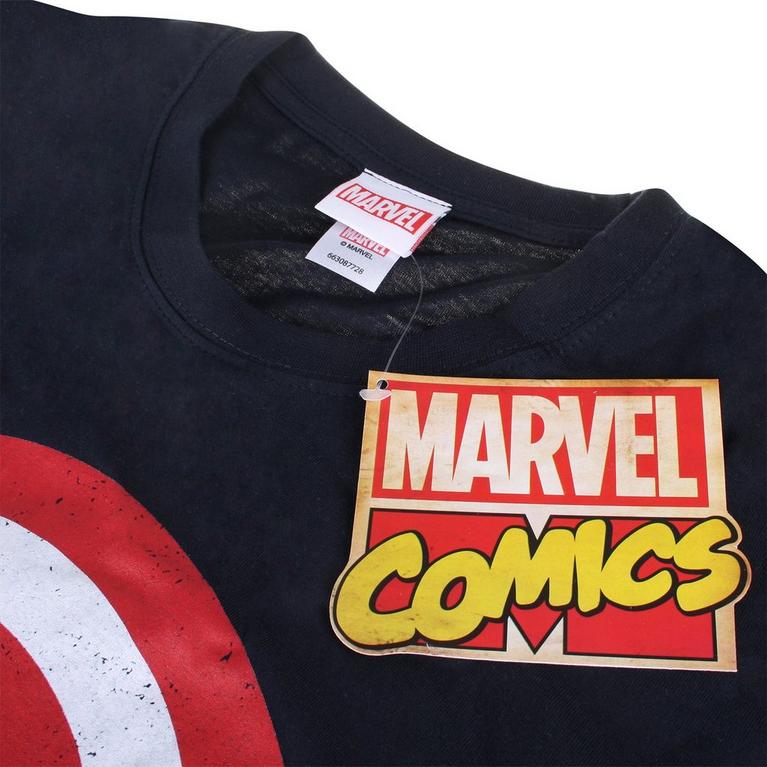 Cpt America - Marvel Comics - Comme Des Garçons Comme Des Garçons fringed-edge T-shirt - 4