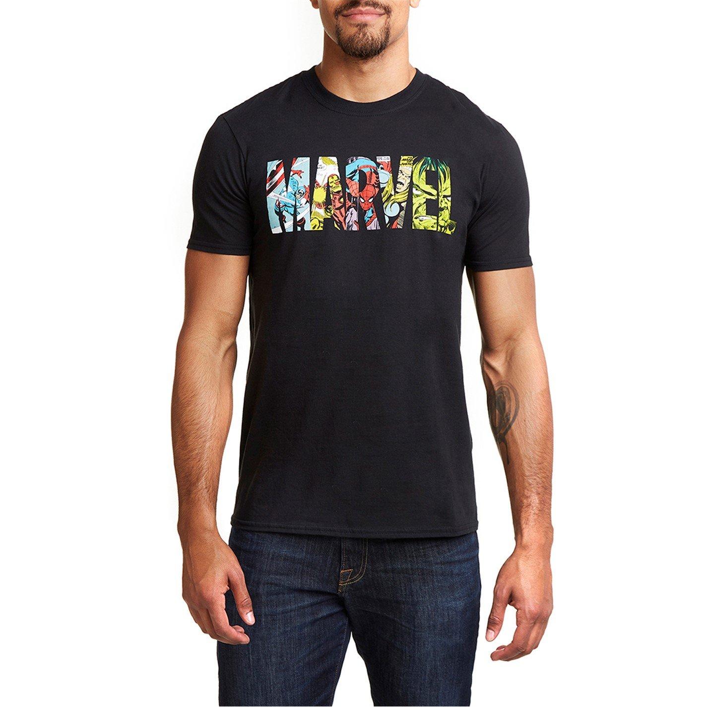 Zwart - Marvel Comics - Logo T-Shirt - 2