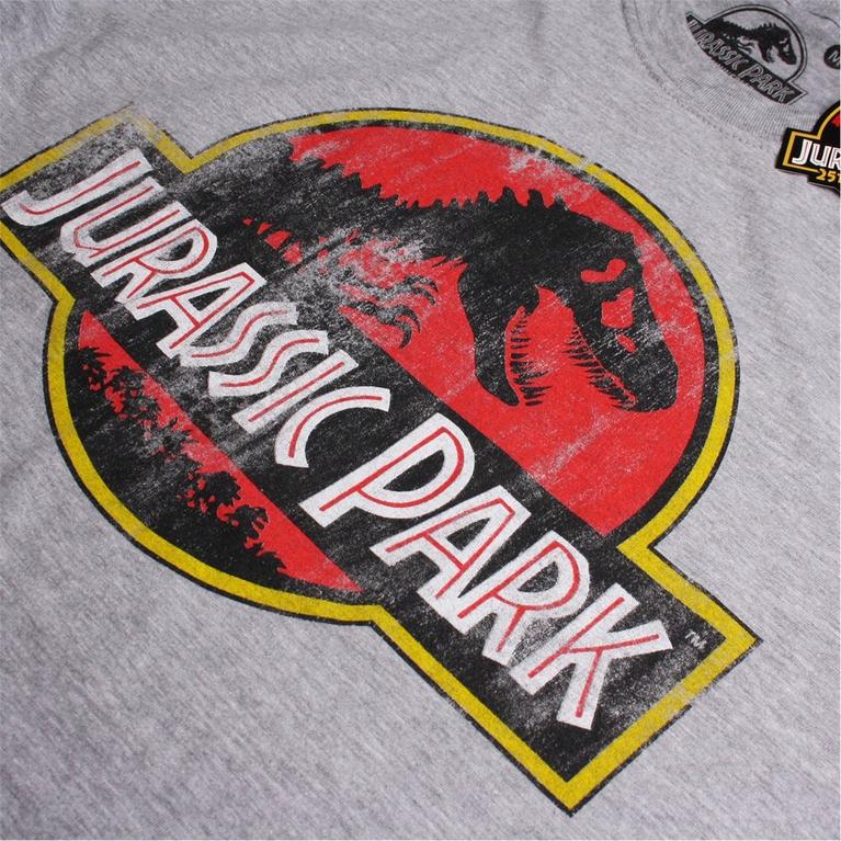 Gris - Jurassic Park - Logo T-Shirt - 4