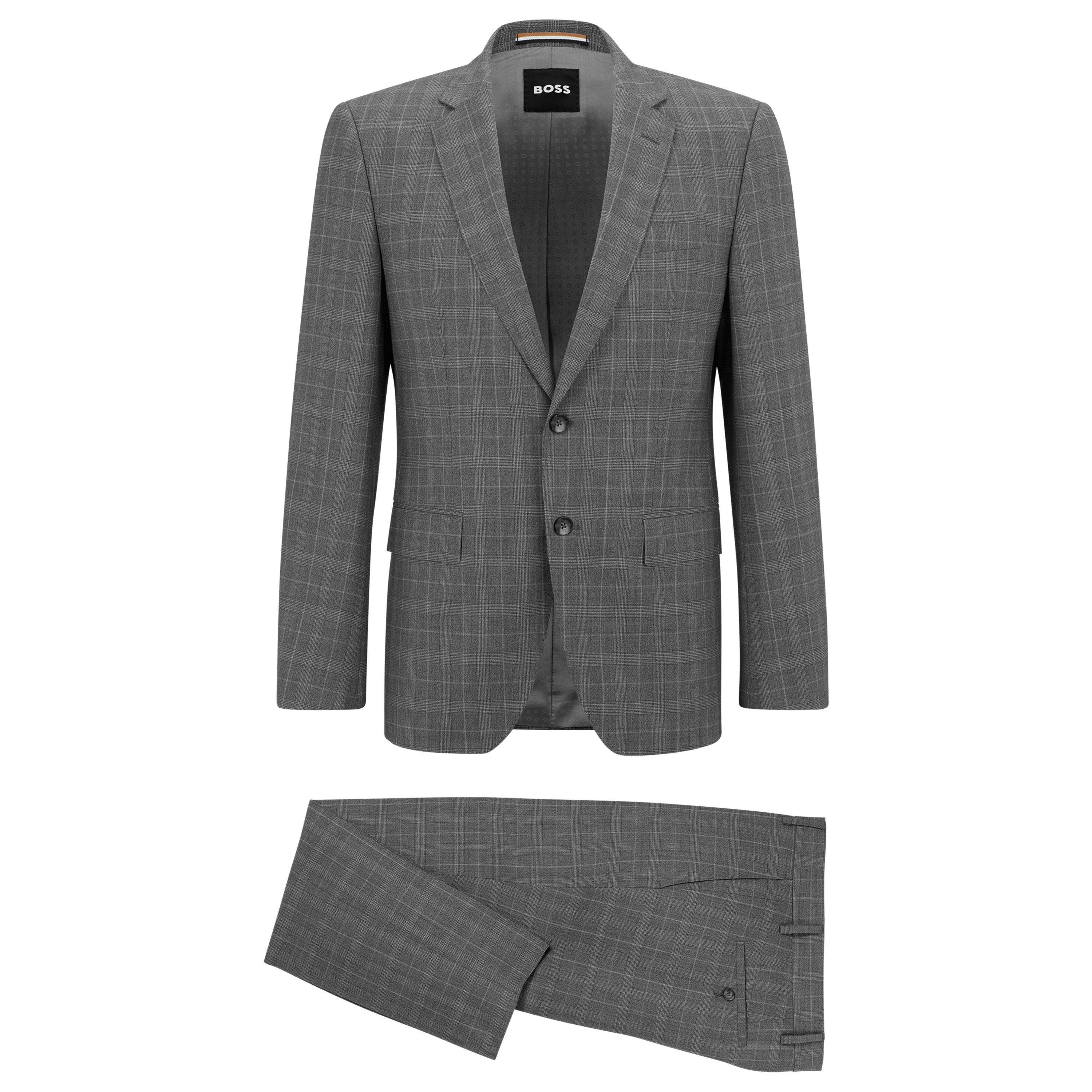 Silver - Boss - Men's H-Huge 2pcs 224 Suit Design - 2