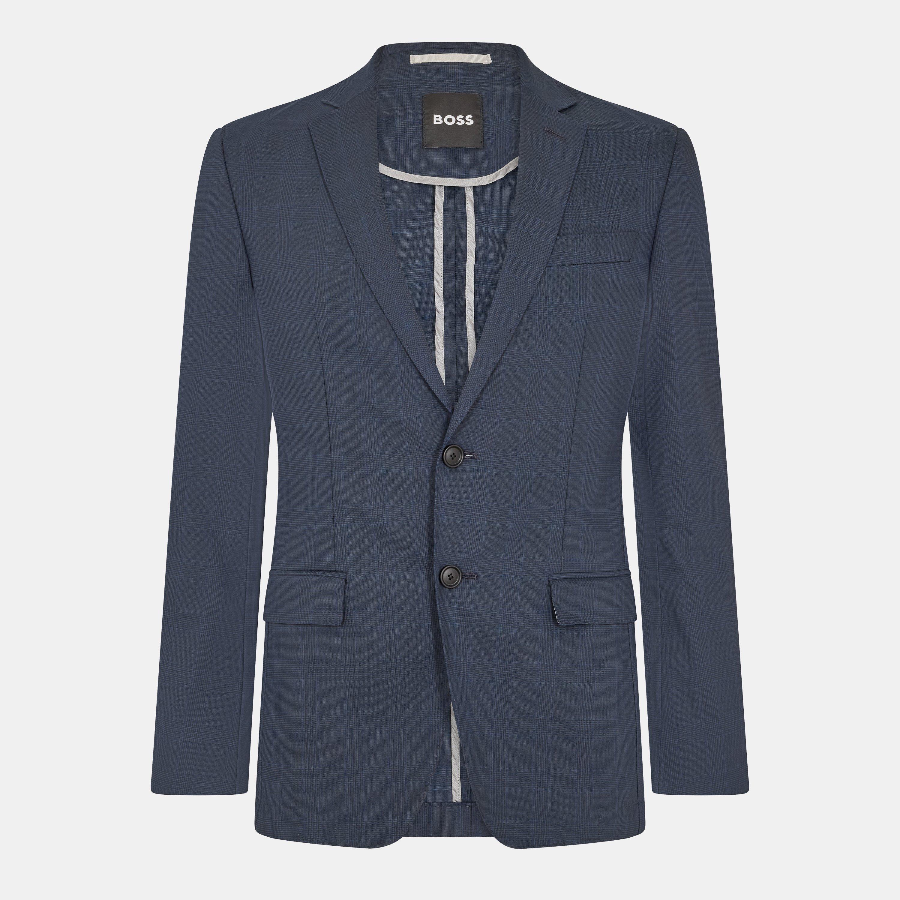 Dark Blue - Boss - Men's 2-Piece Slim Fit Suit - 1