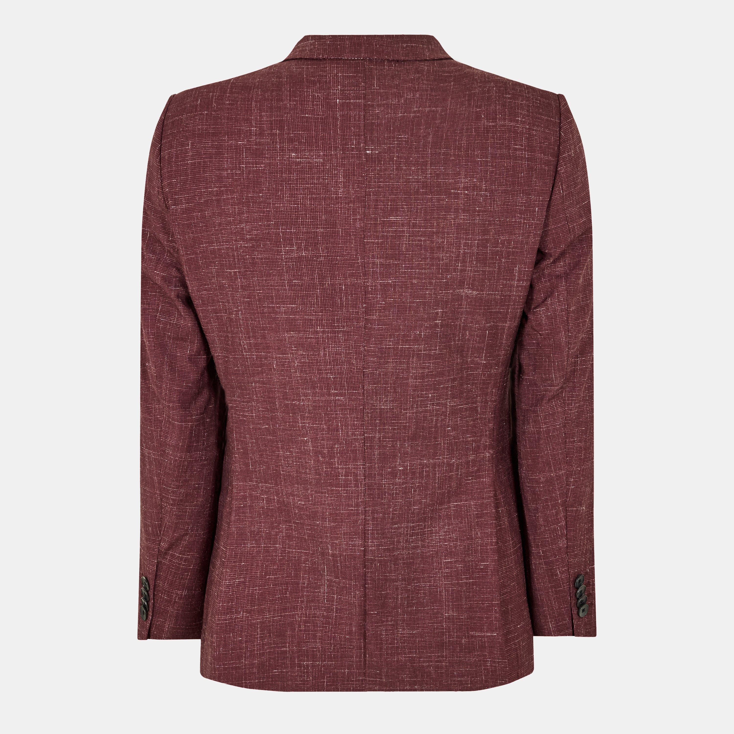 Dark Red - Boss - Men's H-Huge 2pcs Peak 222 Suit - 2