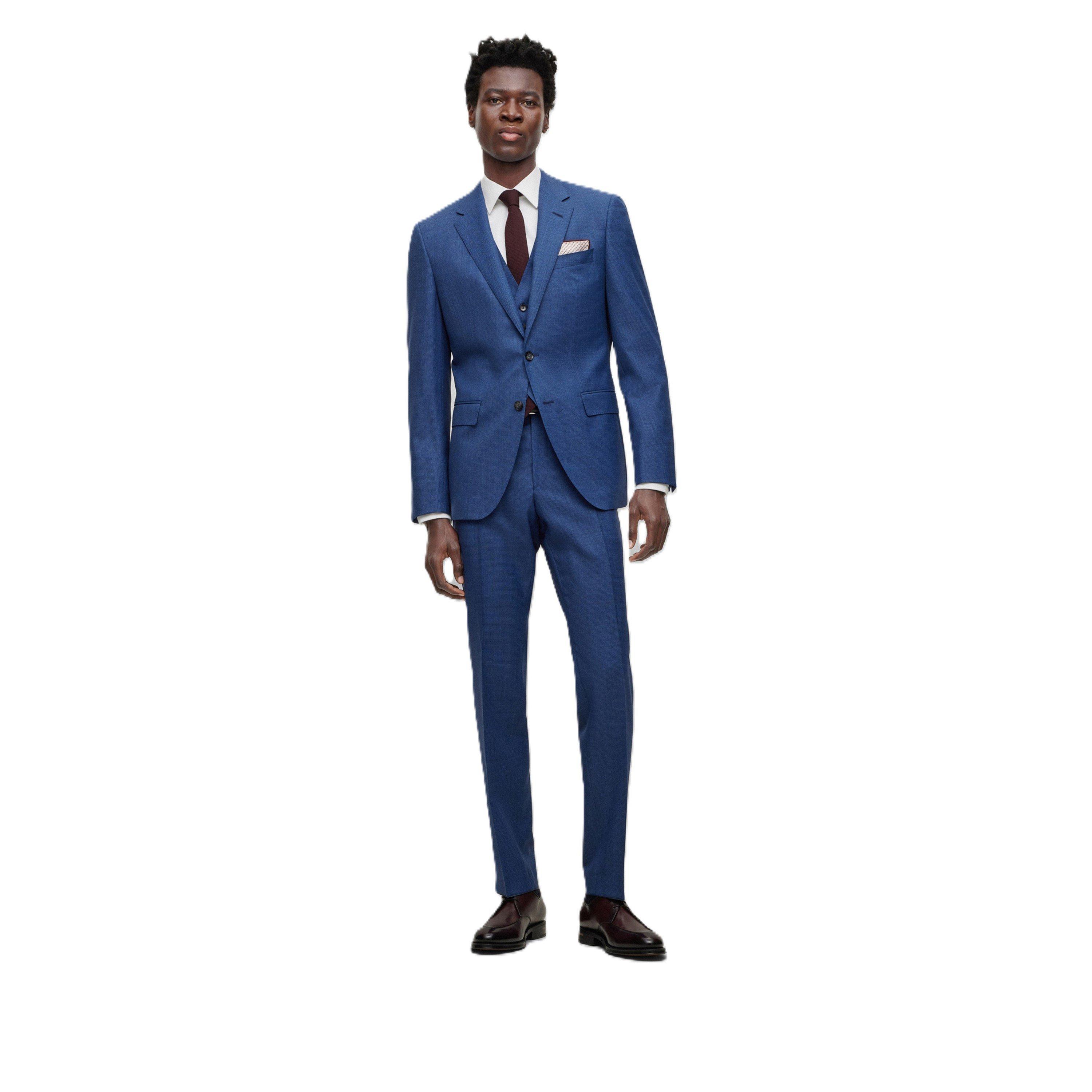 Dark Blue - Boss - Men's T-Harvers 3pcs Suit Set - 1