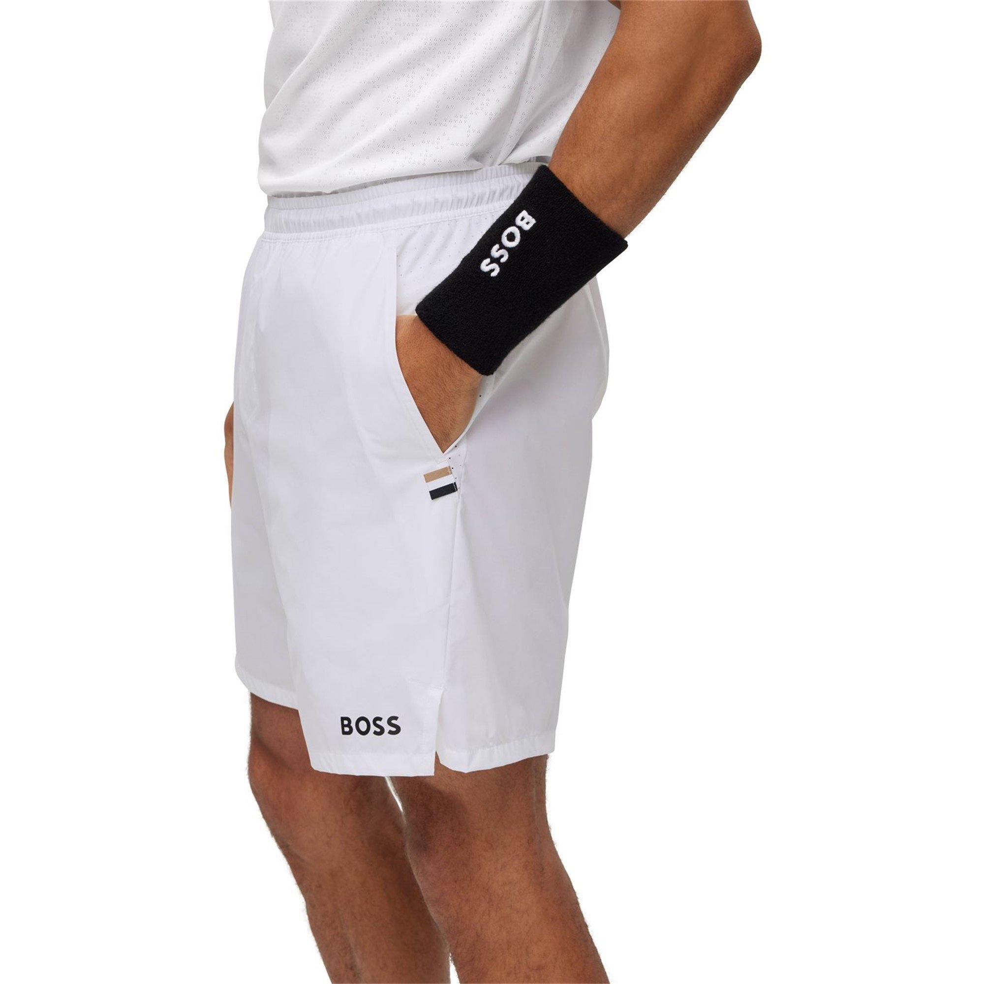 White 100 - Boss - Men's HBG Berrettini 5 Performance Shorts - 4