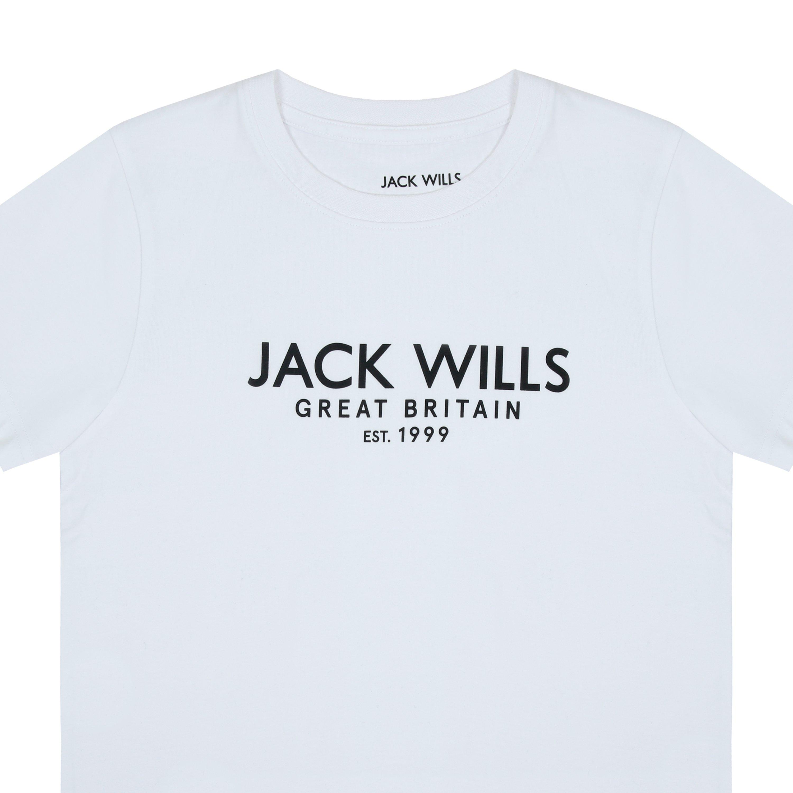 White - Jack Wills - Kids' JW Carnaby Regular Fit T-Shirt - 4