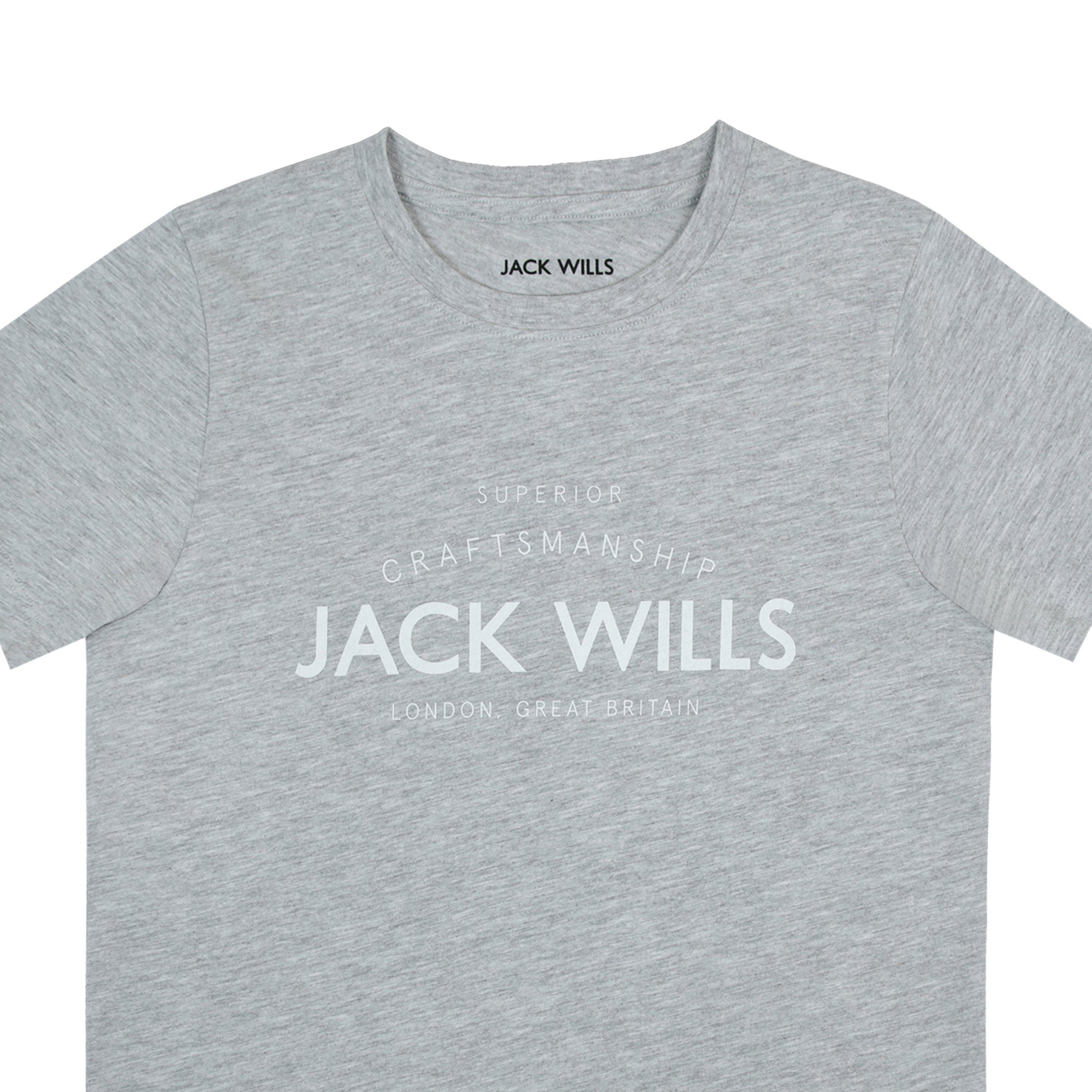 Grey M - Jack Wills - Kids' Forstal Regular Fit T-Shirt - 4