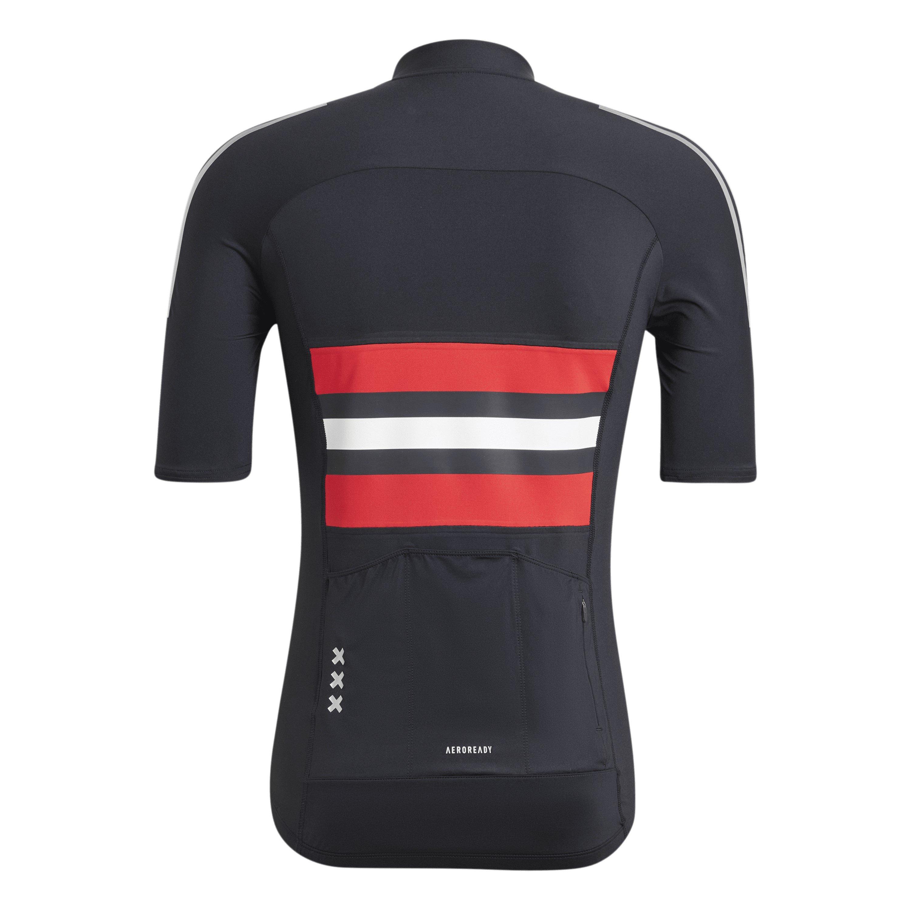 Black - adidas - Ajax Cycling Shirt Mens - 2