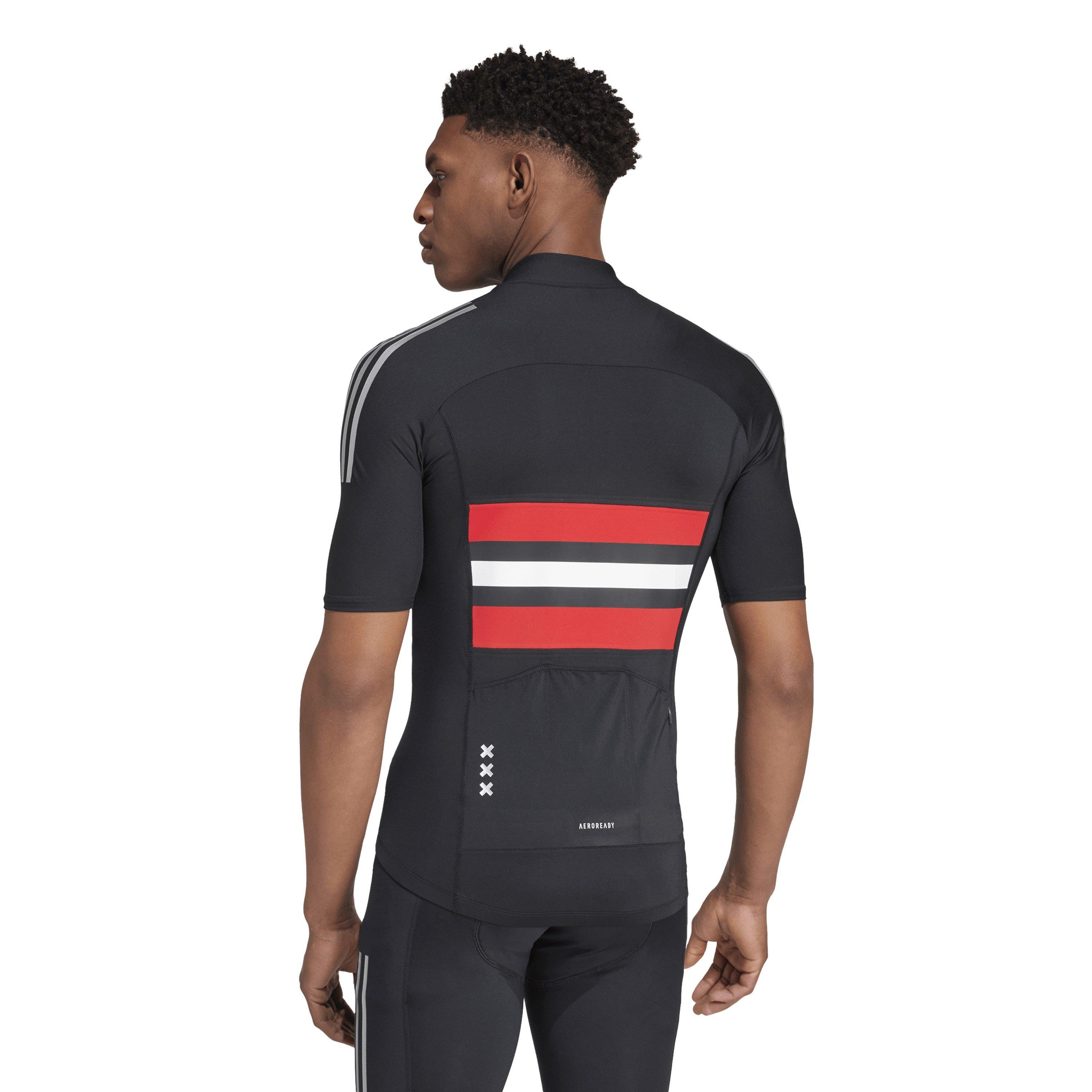 Black - adidas - Ajax Cycling Shirt Mens - 4