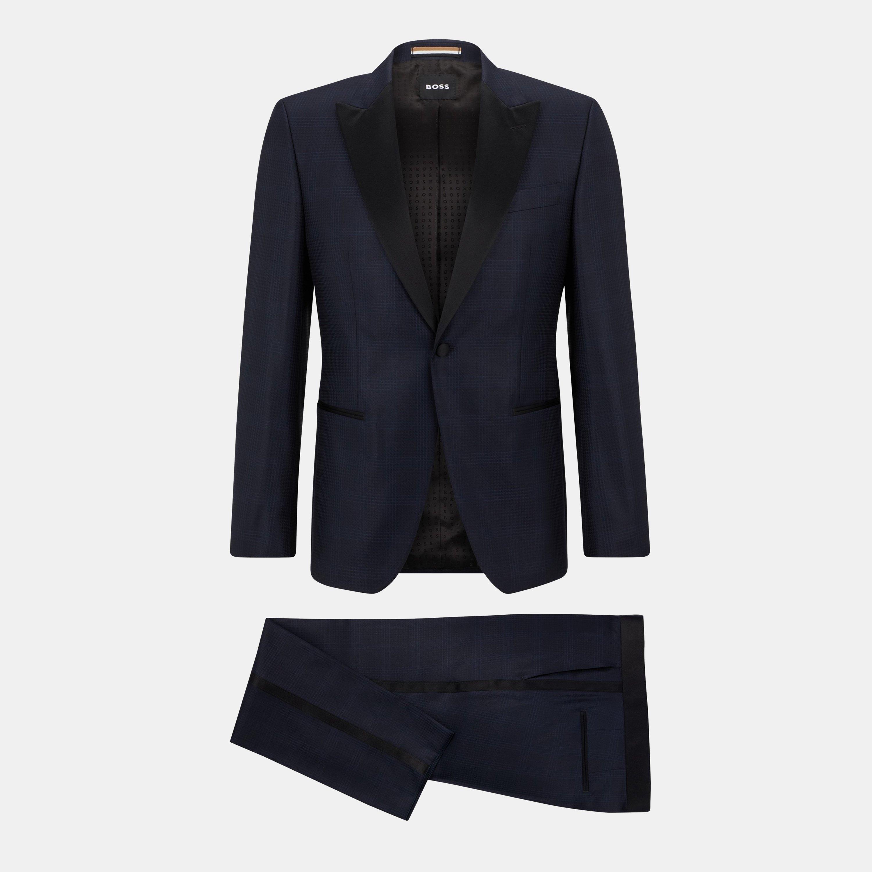 Boss Men's H Huge Tux Suit - Dark Blue - 36 (46)