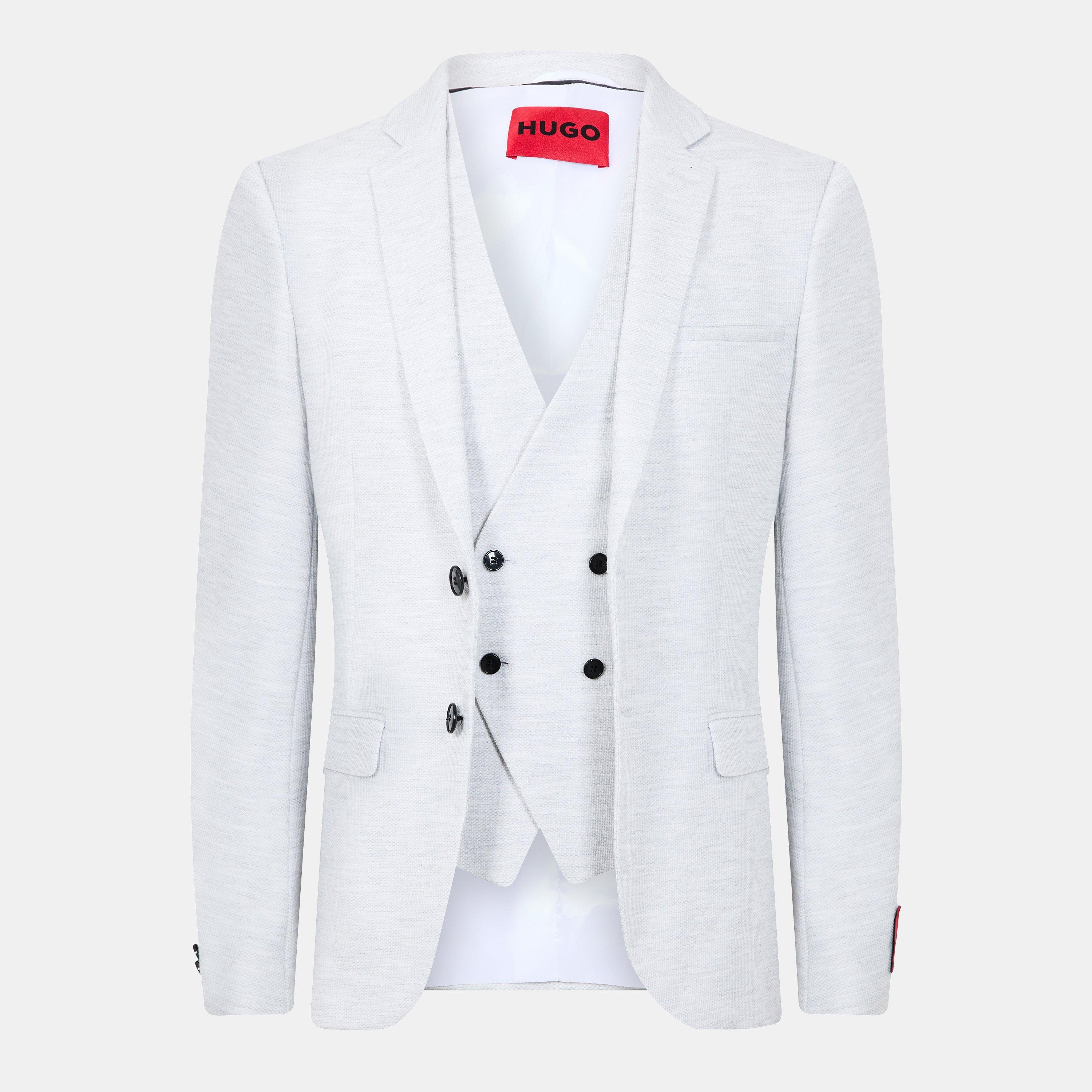 Med Beige - Hugo - Men's Suits - 5