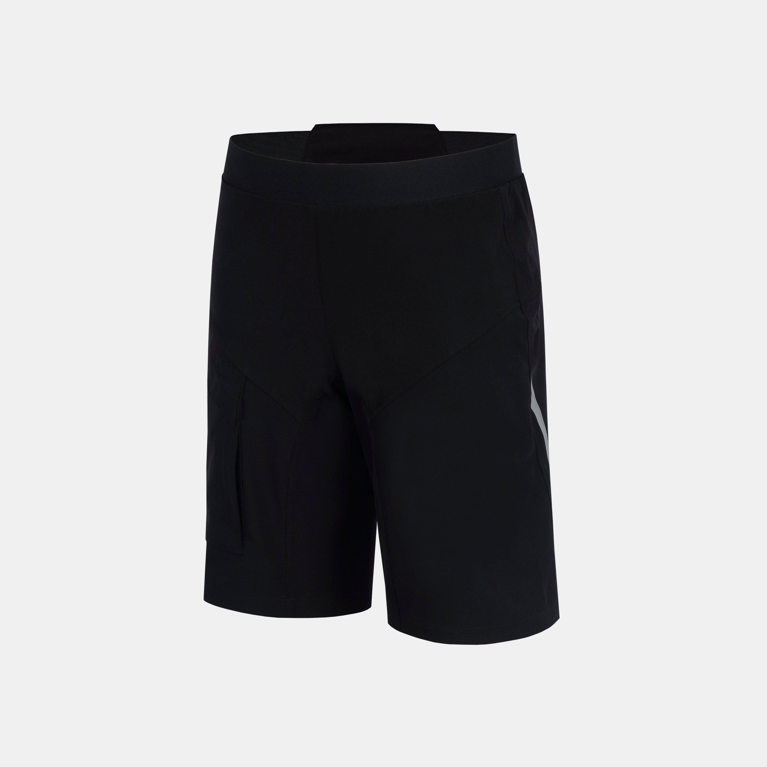 Black - Pinnacle - Men's Kid Lightweight Breathable MTB Shorts - 2