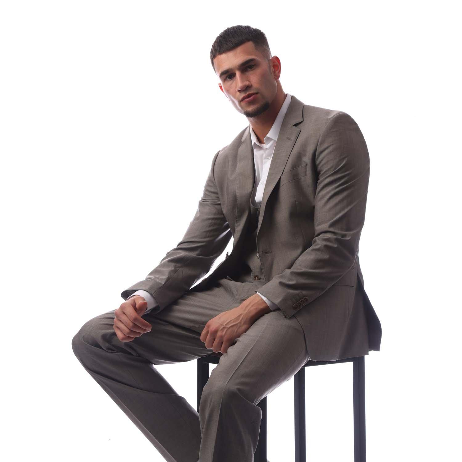 Beige - Boss - Men's Suit - 4