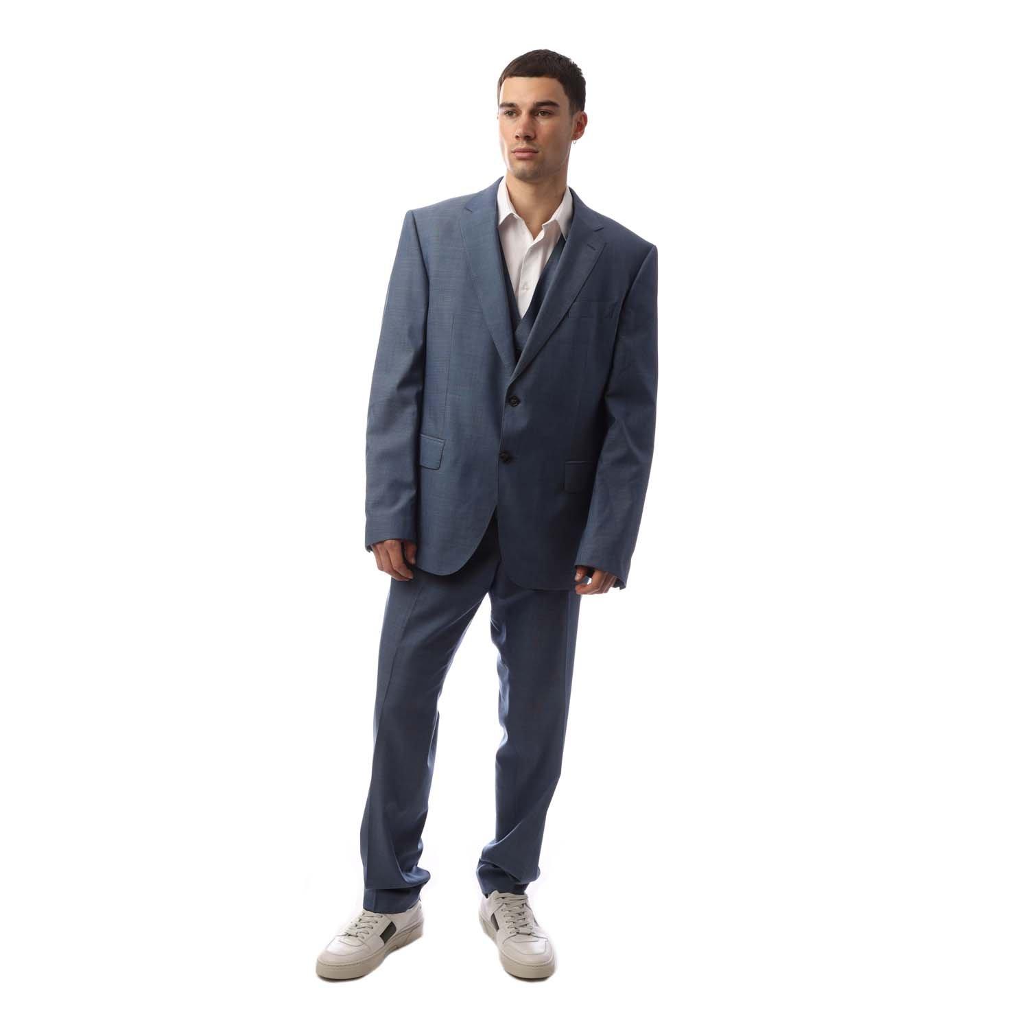 Boss Men's Suit - Blue - 36 (46)