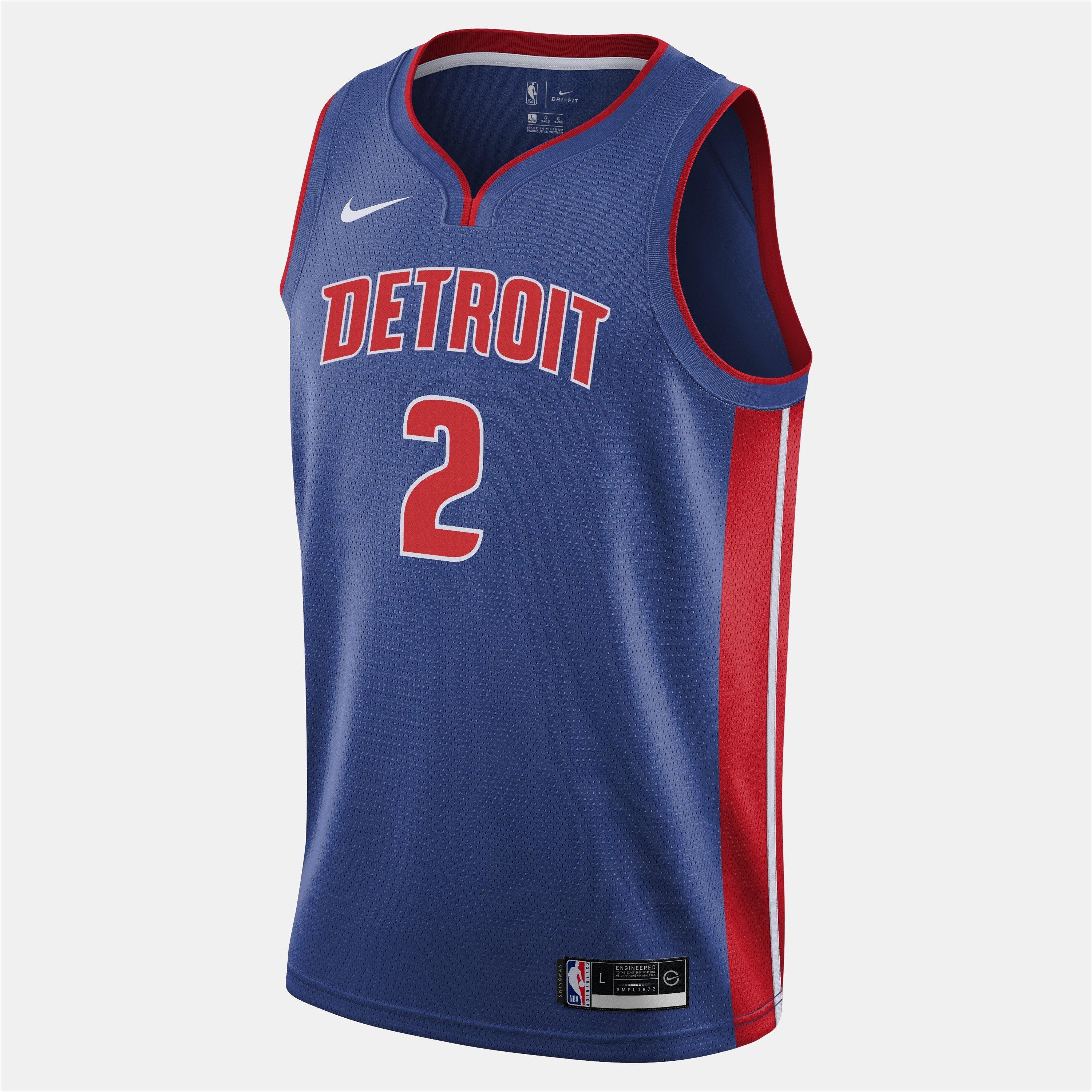 Rush Blue - Nike - Detroit Pistons Jersey 25/26 Kids - 1