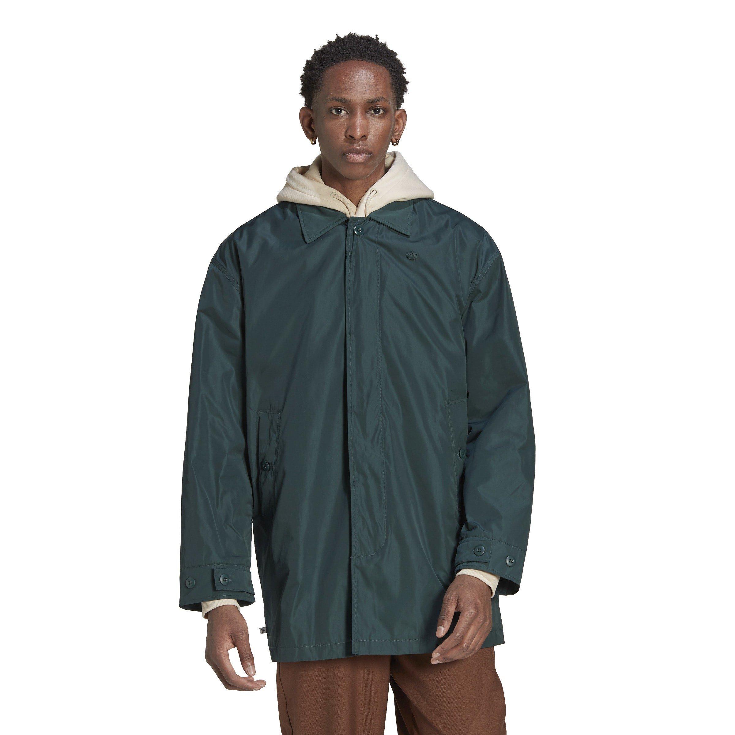 Verde - adidas Originals - Men's Adicolor Contempo Recycled Mid-Length Long Sleeve Windbreaker - 2